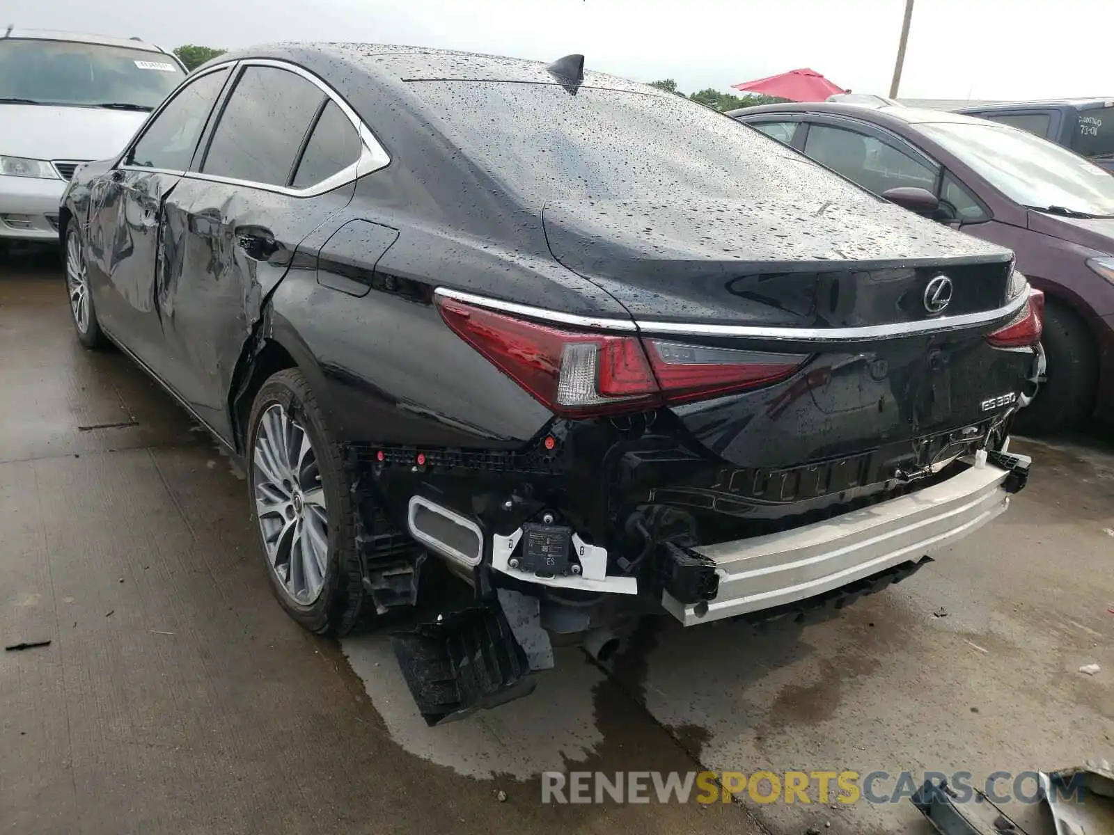 3 Photograph of a damaged car 58ABZ1B12KU017800 LEXUS ES350 2019