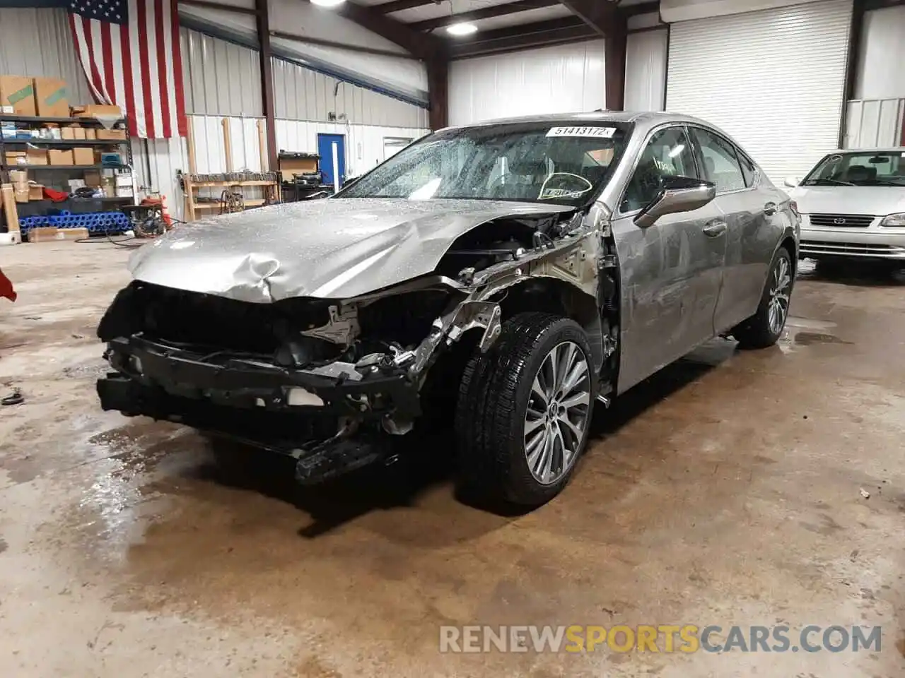 2 Photograph of a damaged car 58ABZ1B12KU019708 LEXUS ES350 2019