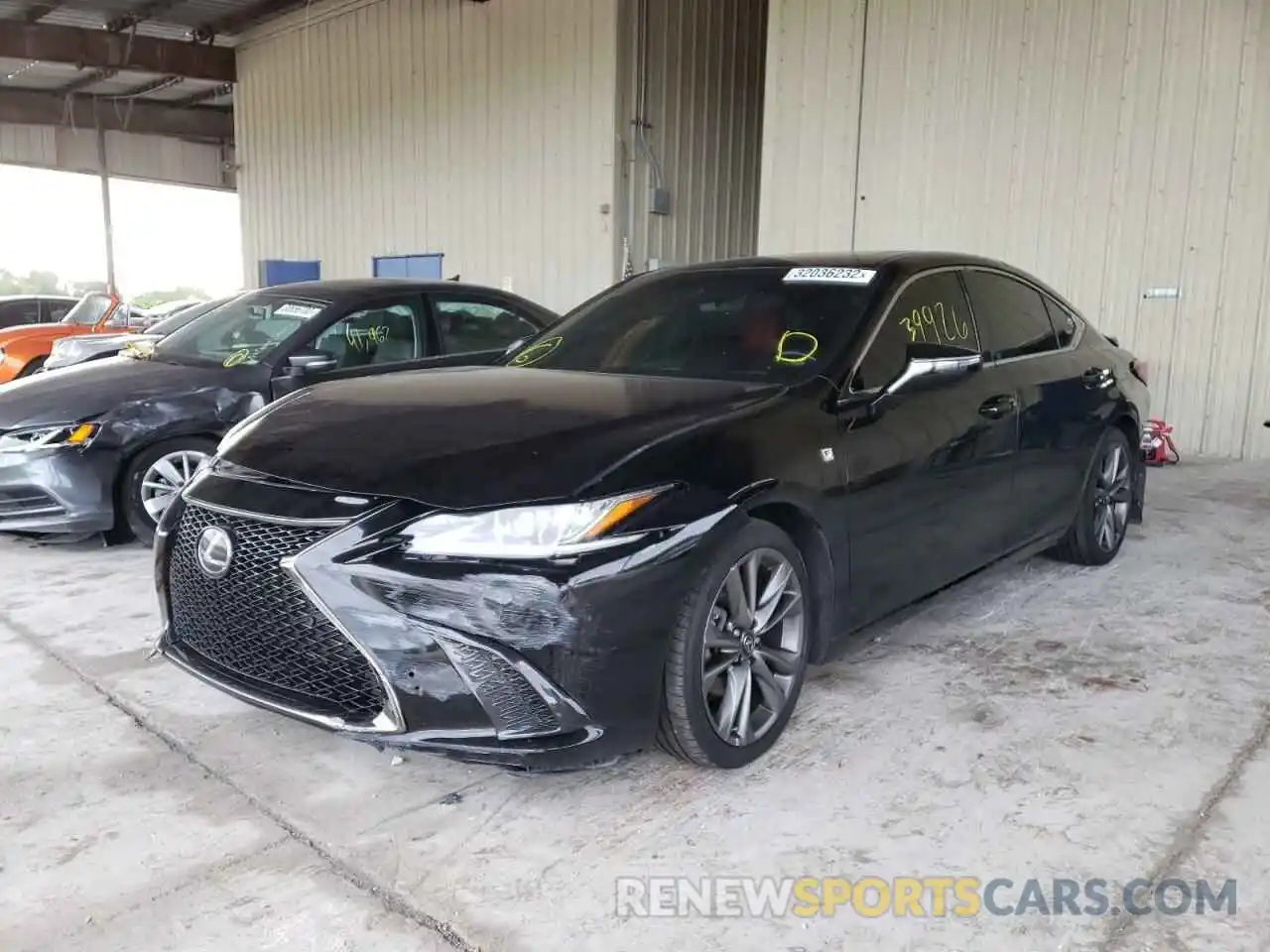 2 Photograph of a damaged car 58ABZ1B12KU023757 LEXUS ES350 2019