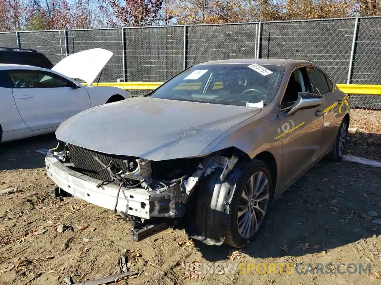 2 Photograph of a damaged car 58ABZ1B12KU027971 LEXUS ES350 2019