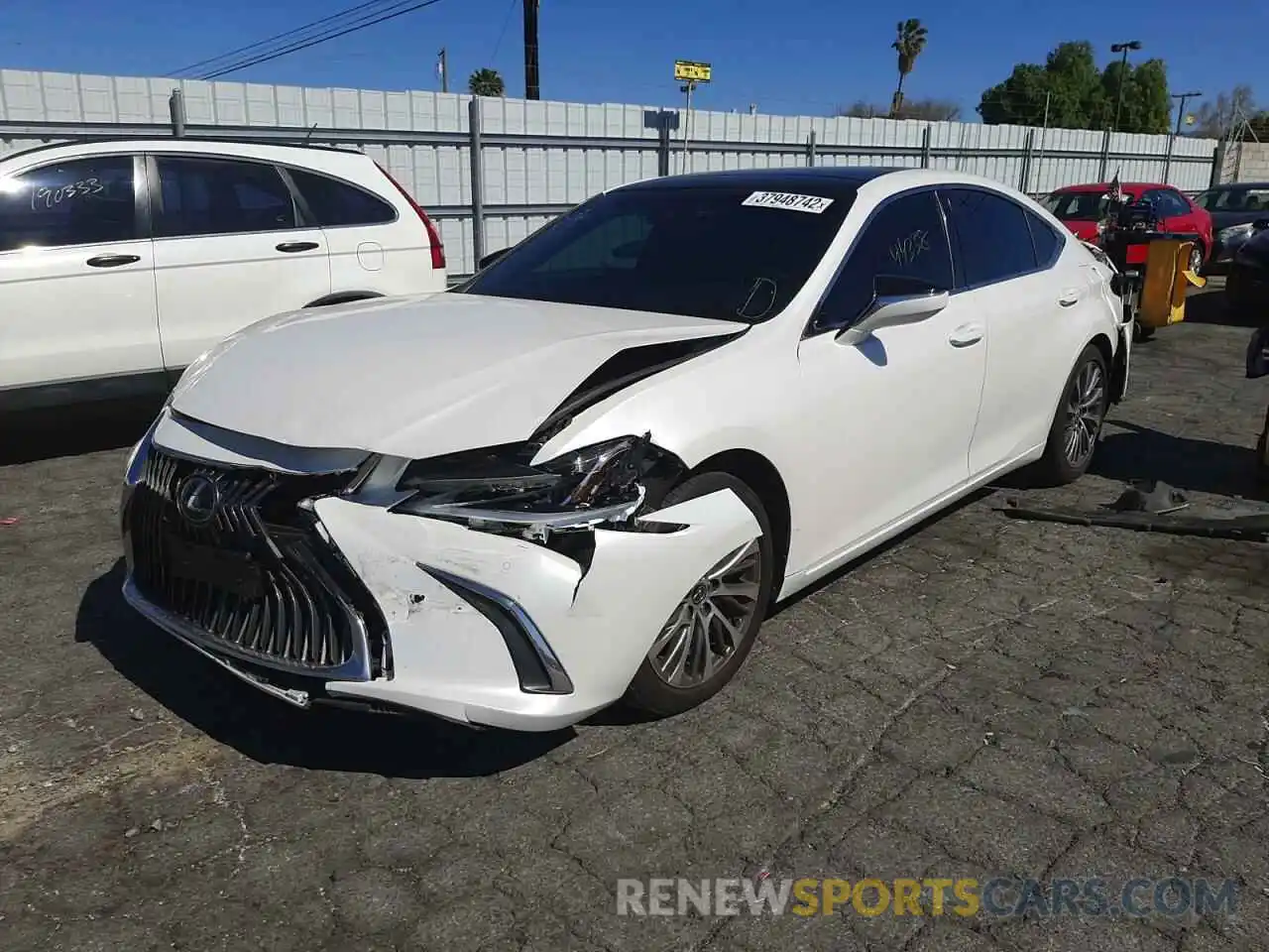 2 Photograph of a damaged car 58ABZ1B12KU028876 LEXUS ES350 2019