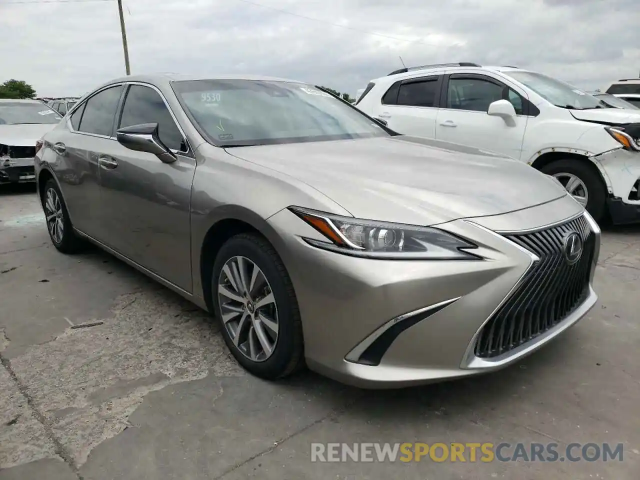 1 Photograph of a damaged car 58ABZ1B12KU043393 LEXUS ES350 2019