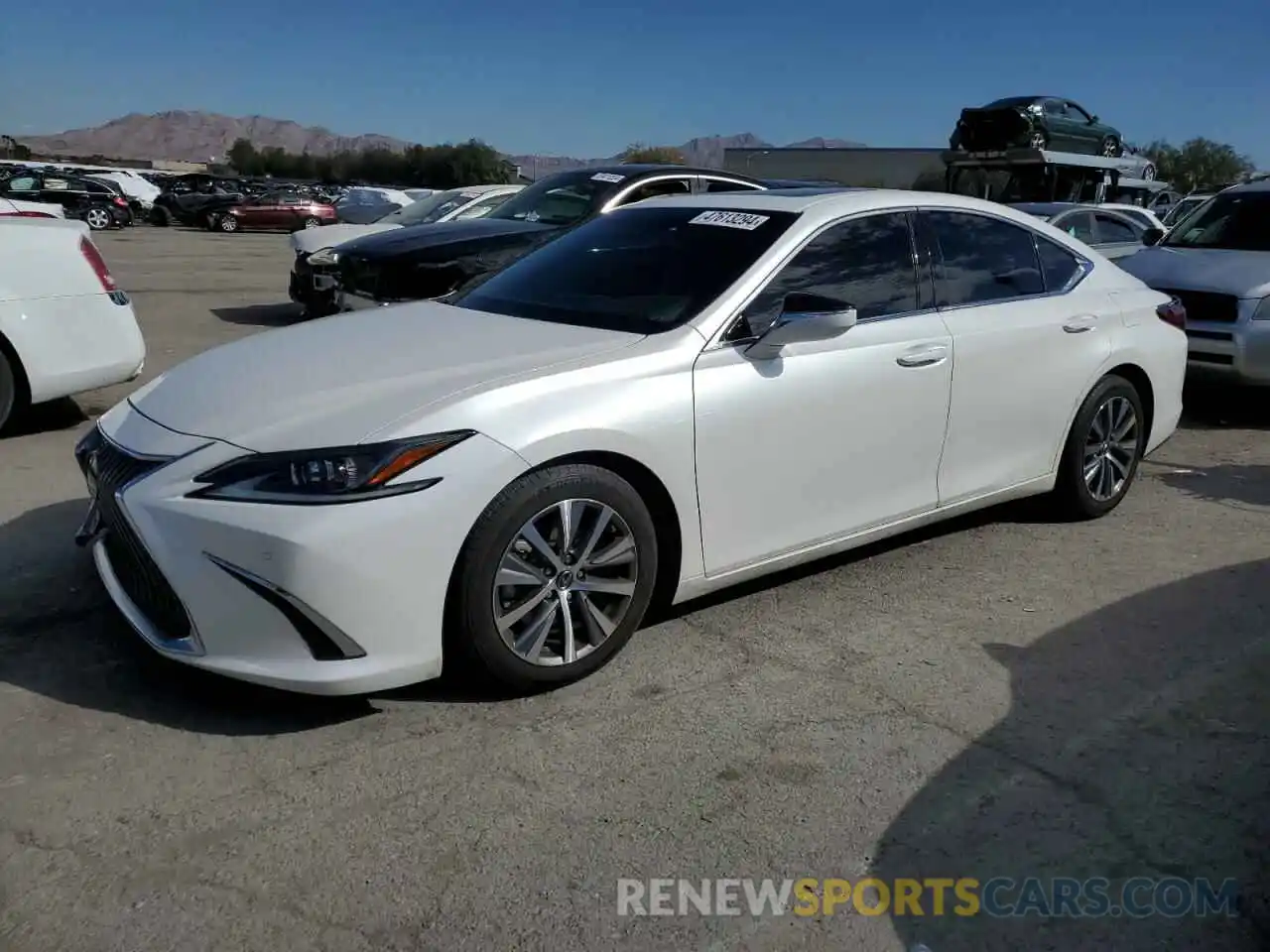 1 Photograph of a damaged car 58ABZ1B12KU043586 LEXUS ES350 2019