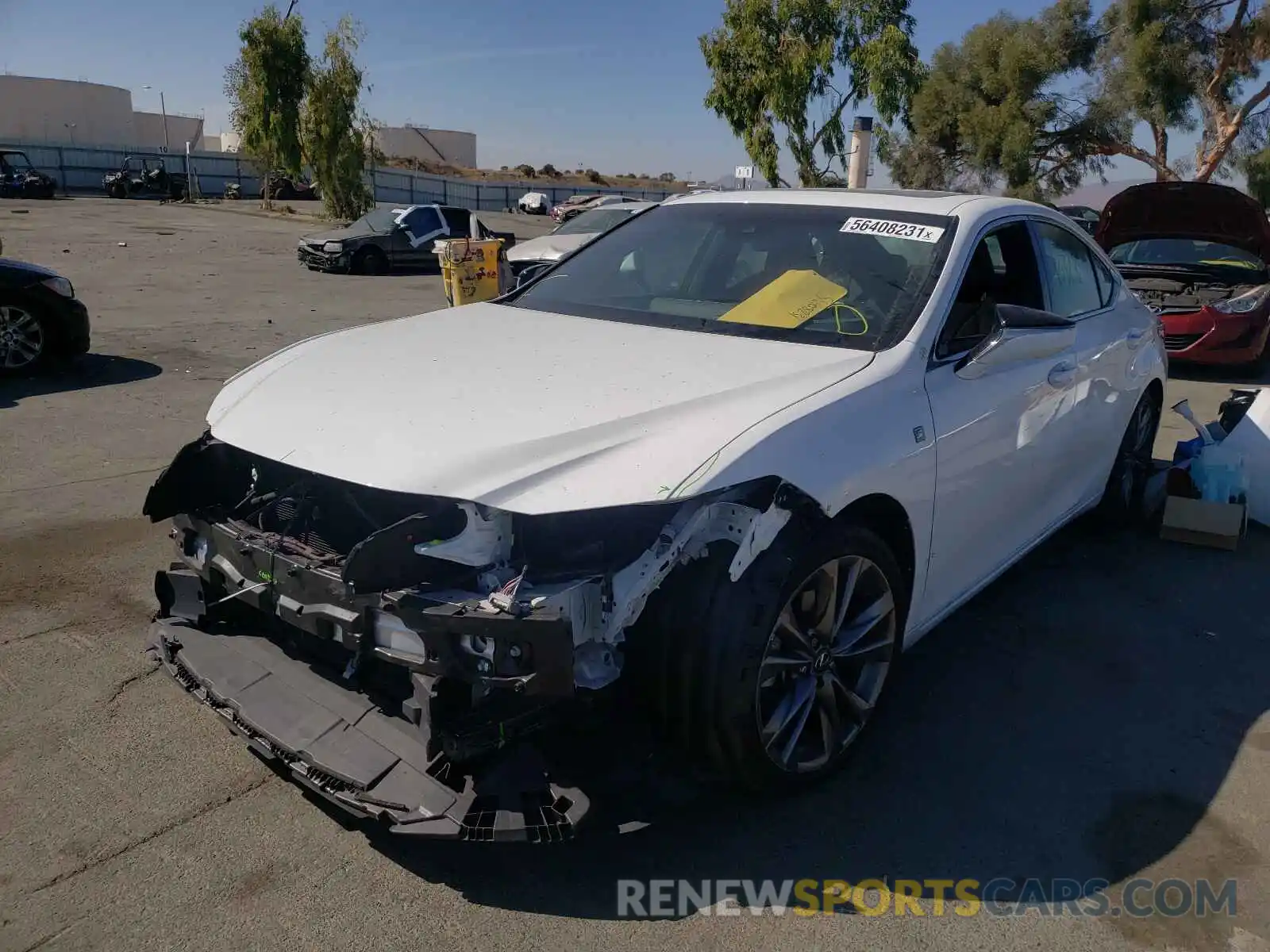 2 Photograph of a damaged car 58ABZ1B12KU049078 LEXUS ES350 2019