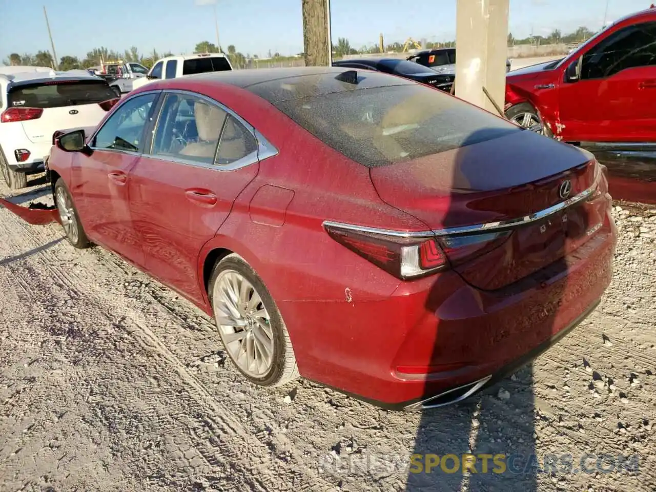 3 Photograph of a damaged car 58ABZ1B13KU002870 LEXUS ES350 2019