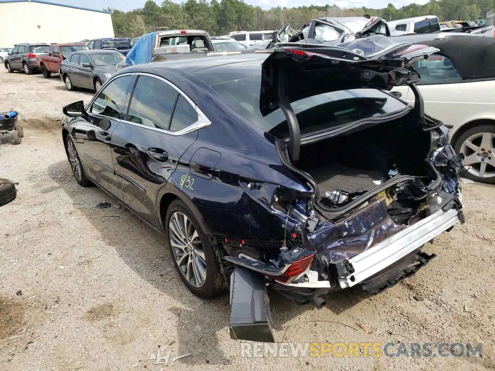 3 Photograph of a damaged car 58ABZ1B13KU010919 LEXUS ES350 2019