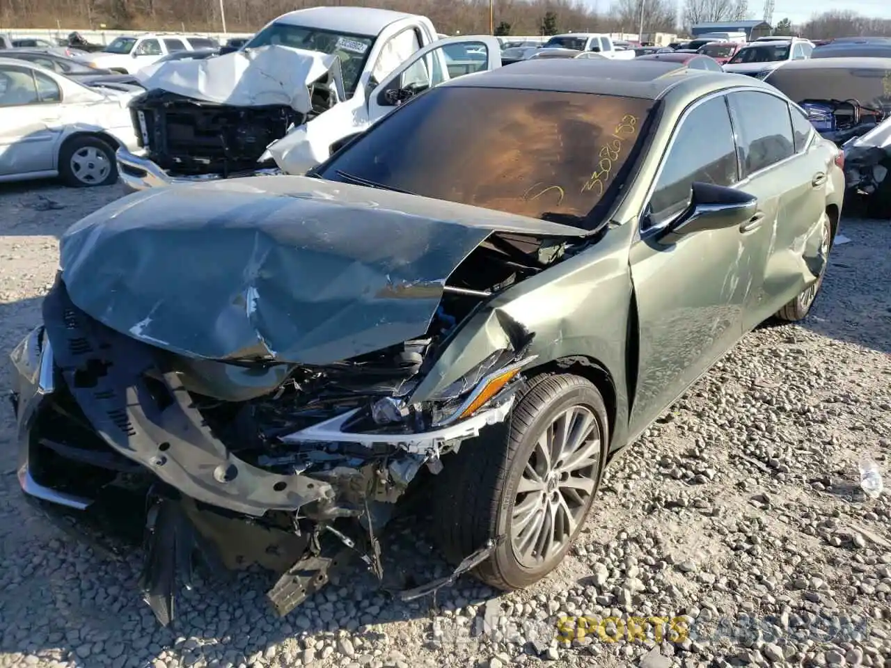 2 Photograph of a damaged car 58ABZ1B13KU013688 LEXUS ES350 2019