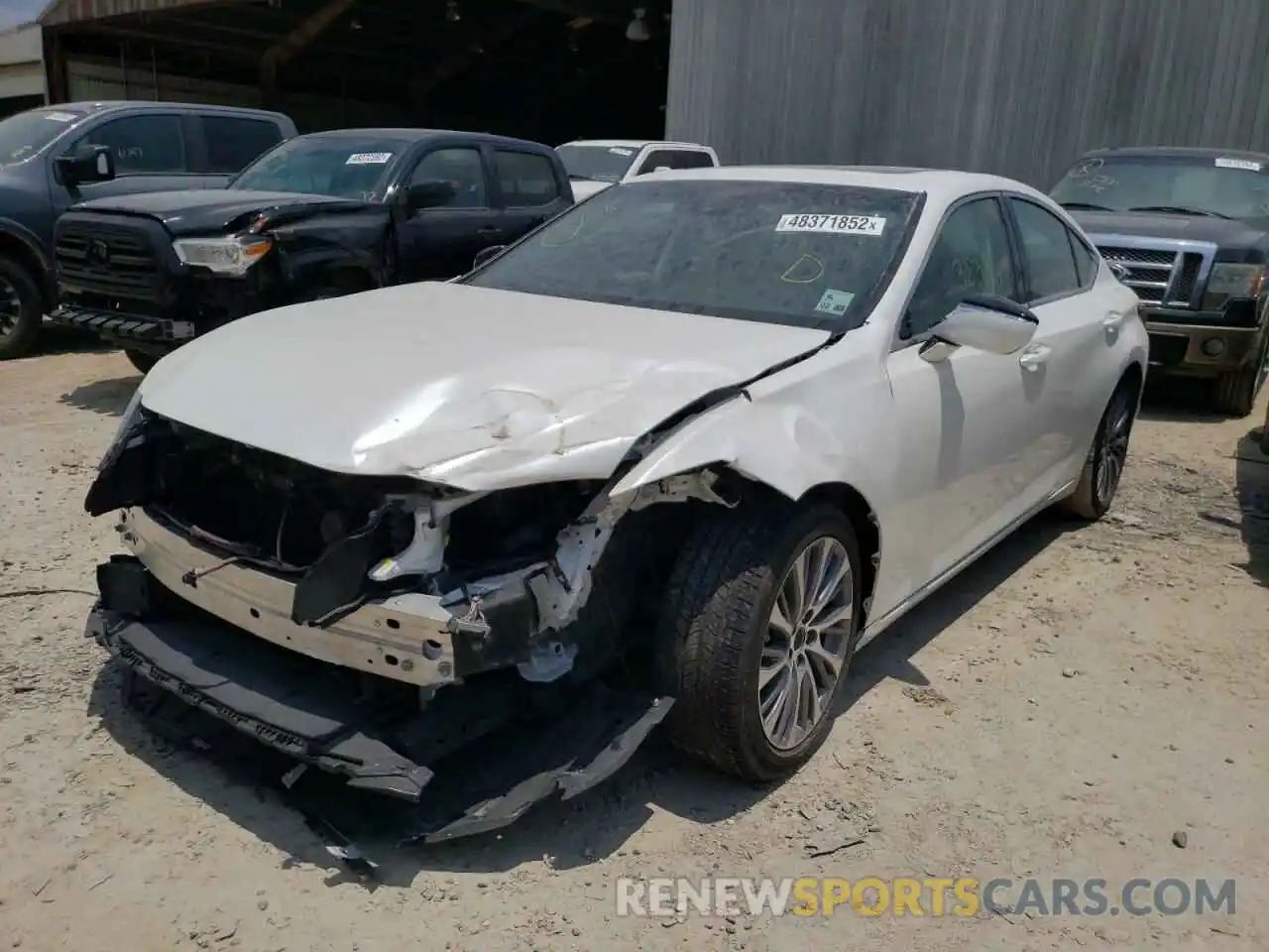 2 Photograph of a damaged car 58ABZ1B13KU014890 LEXUS ES350 2019