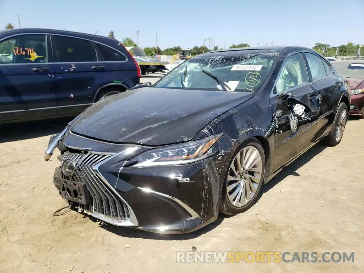 2 Photograph of a damaged car 58ABZ1B13KU015781 LEXUS ES350 2019