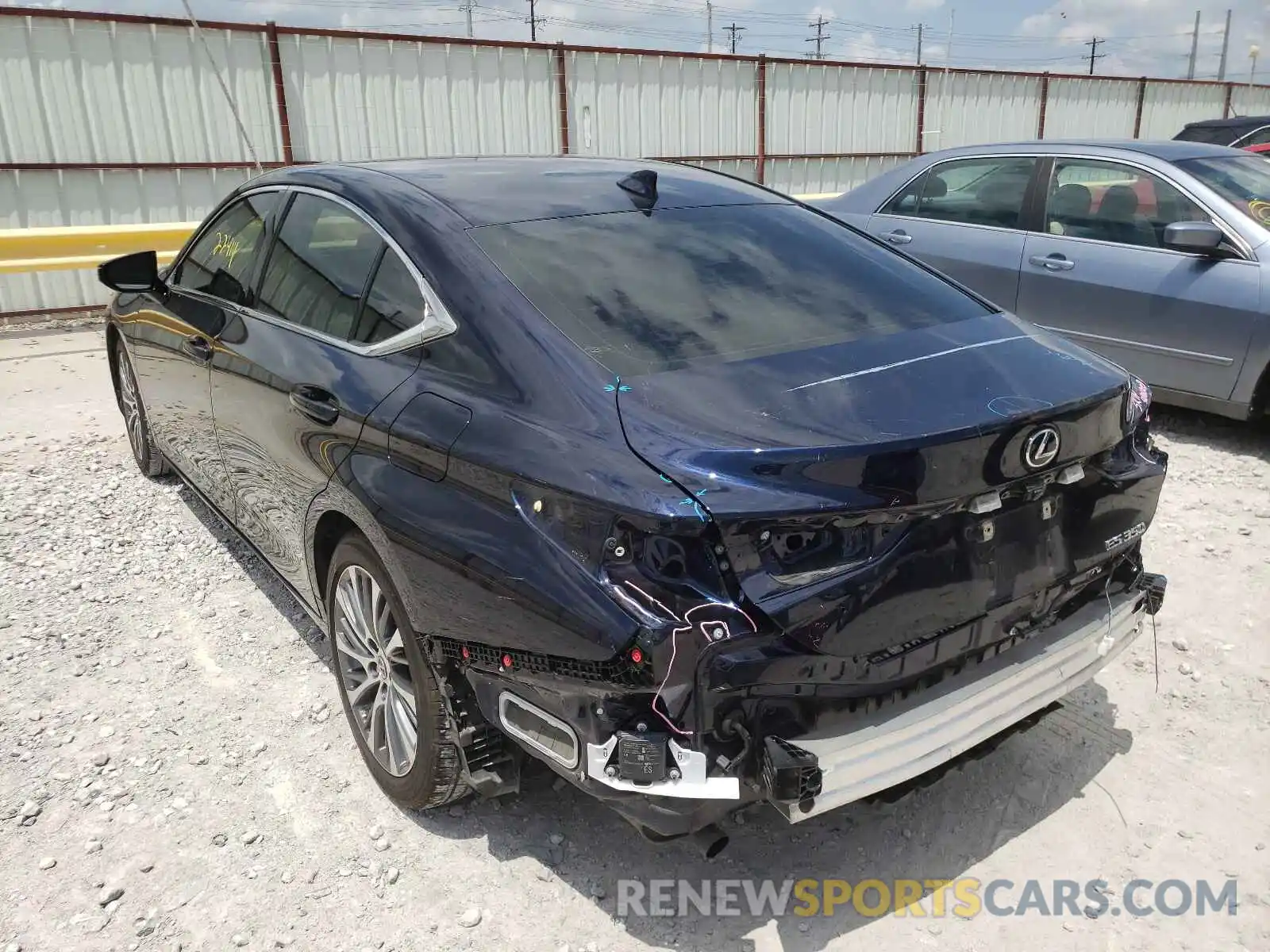 3 Photograph of a damaged car 58ABZ1B13KU018454 LEXUS ES350 2019