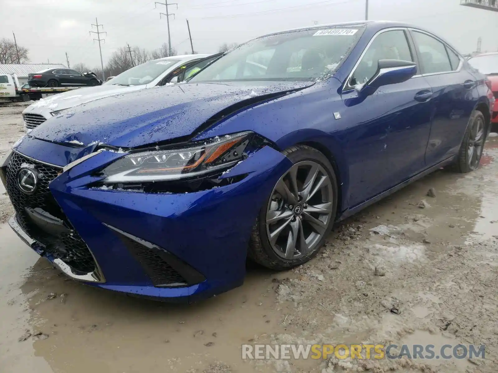 2 Photograph of a damaged car 58ABZ1B13KU019572 LEXUS ES350 2019