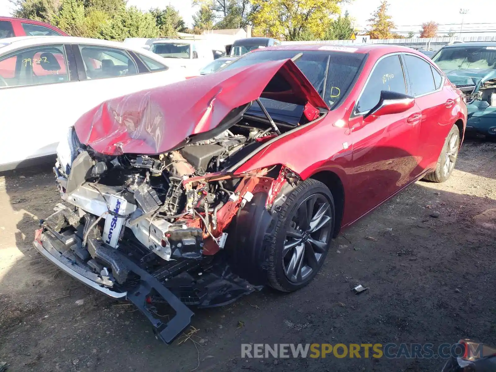 2 Photograph of a damaged car 58ABZ1B13KU021239 LEXUS ES350 2019