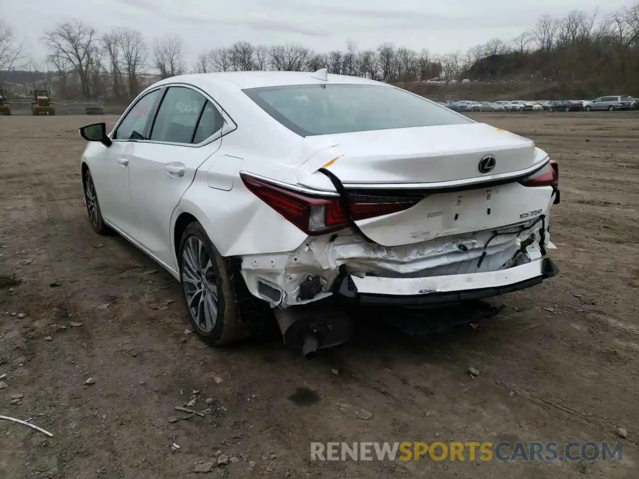 3 Photograph of a damaged car 58ABZ1B13KU025579 LEXUS ES350 2019