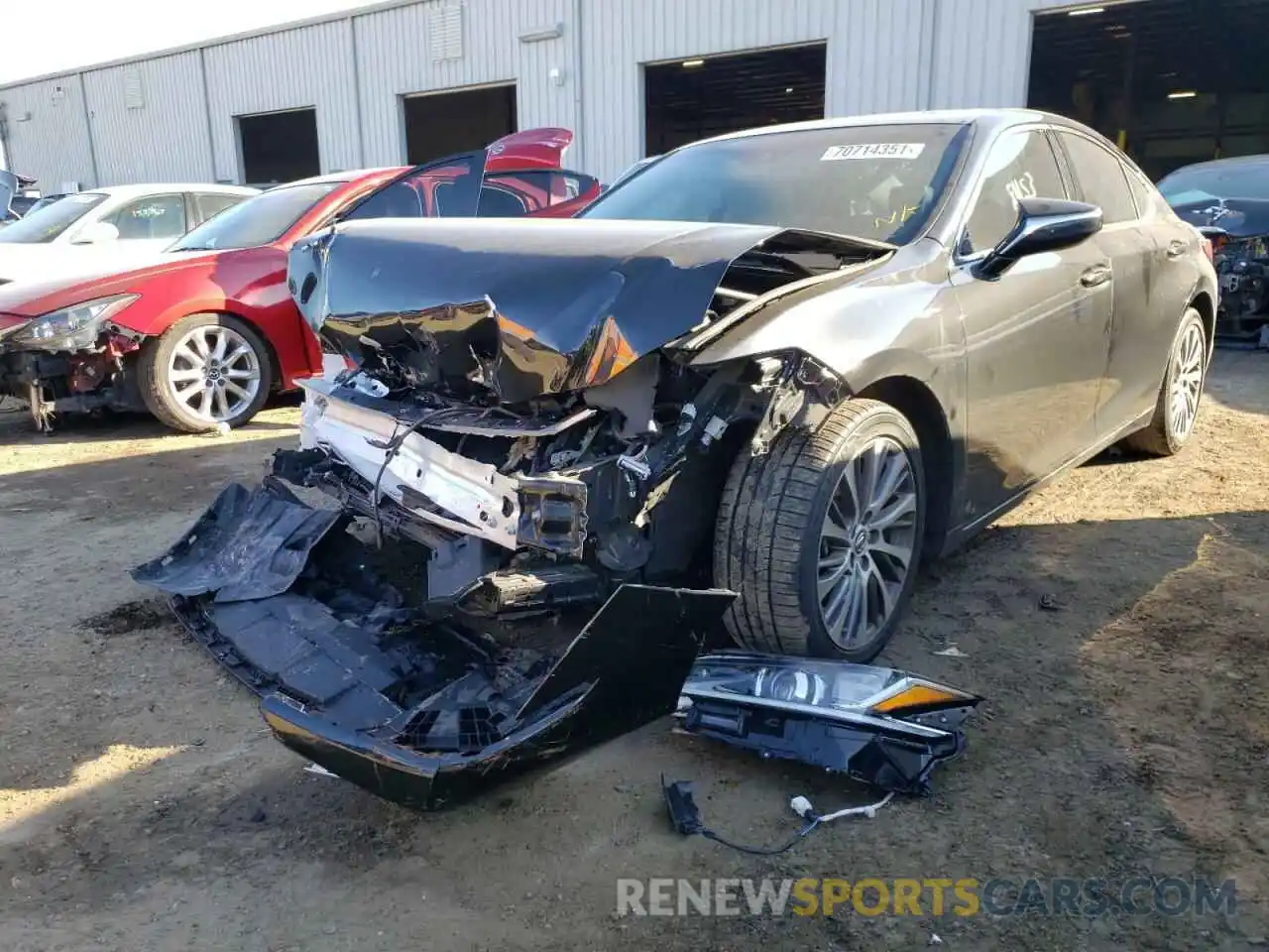 2 Photograph of a damaged car 58ABZ1B13KU027638 LEXUS ES350 2019