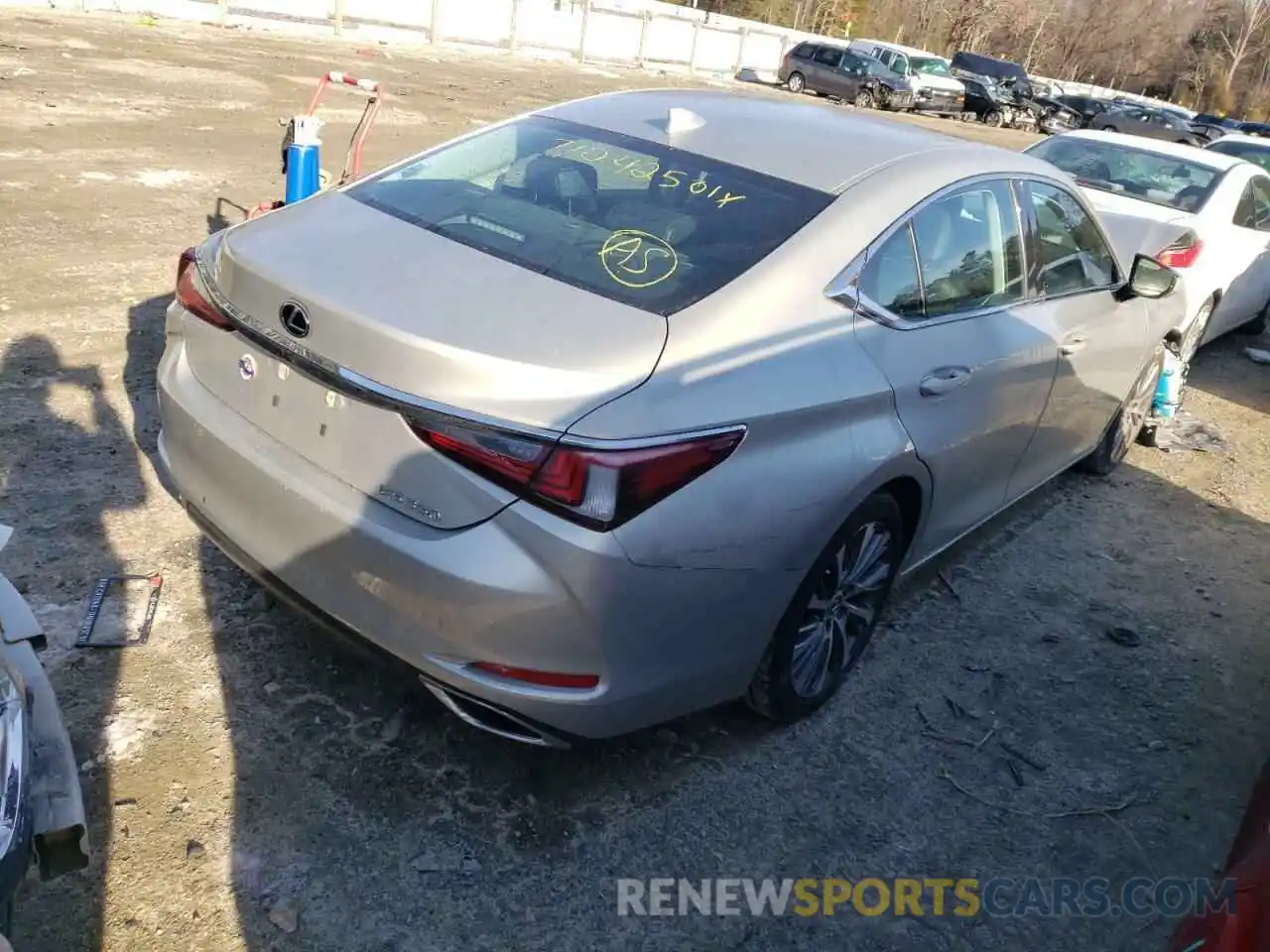 4 Photograph of a damaged car 58ABZ1B13KU030300 LEXUS ES350 2019