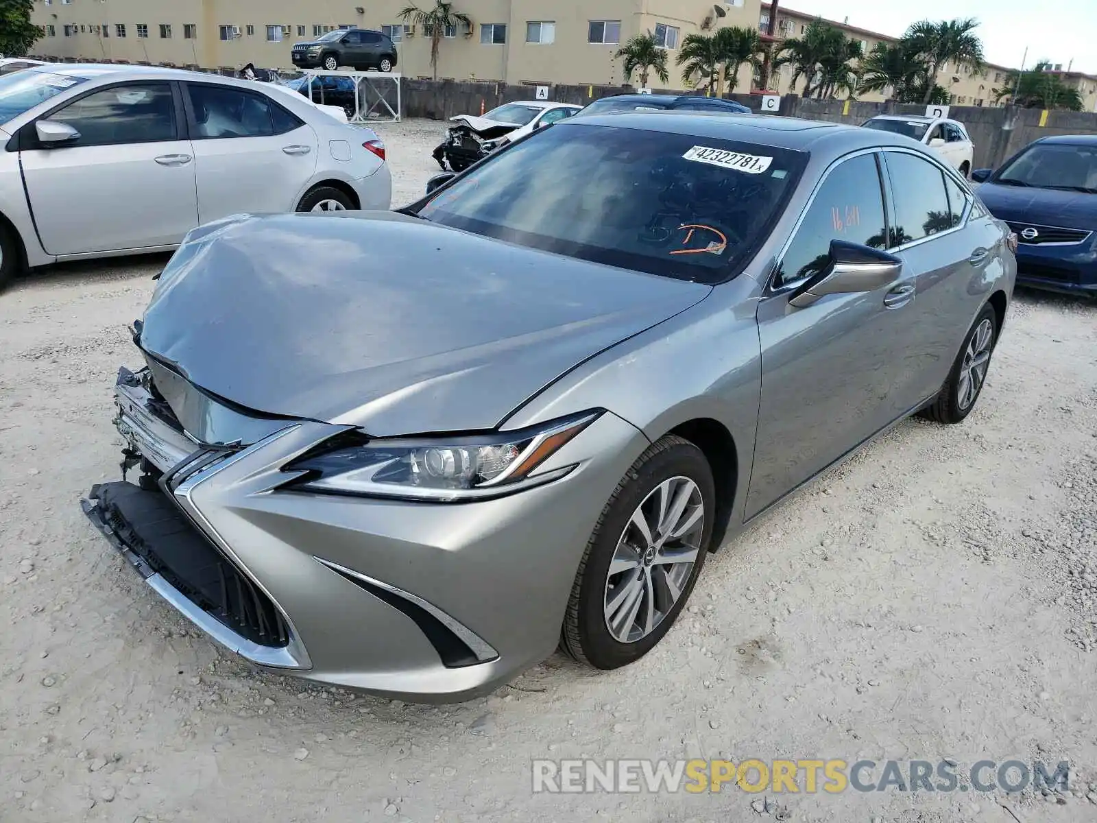 2 Photograph of a damaged car 58ABZ1B13KU034816 LEXUS ES350 2019