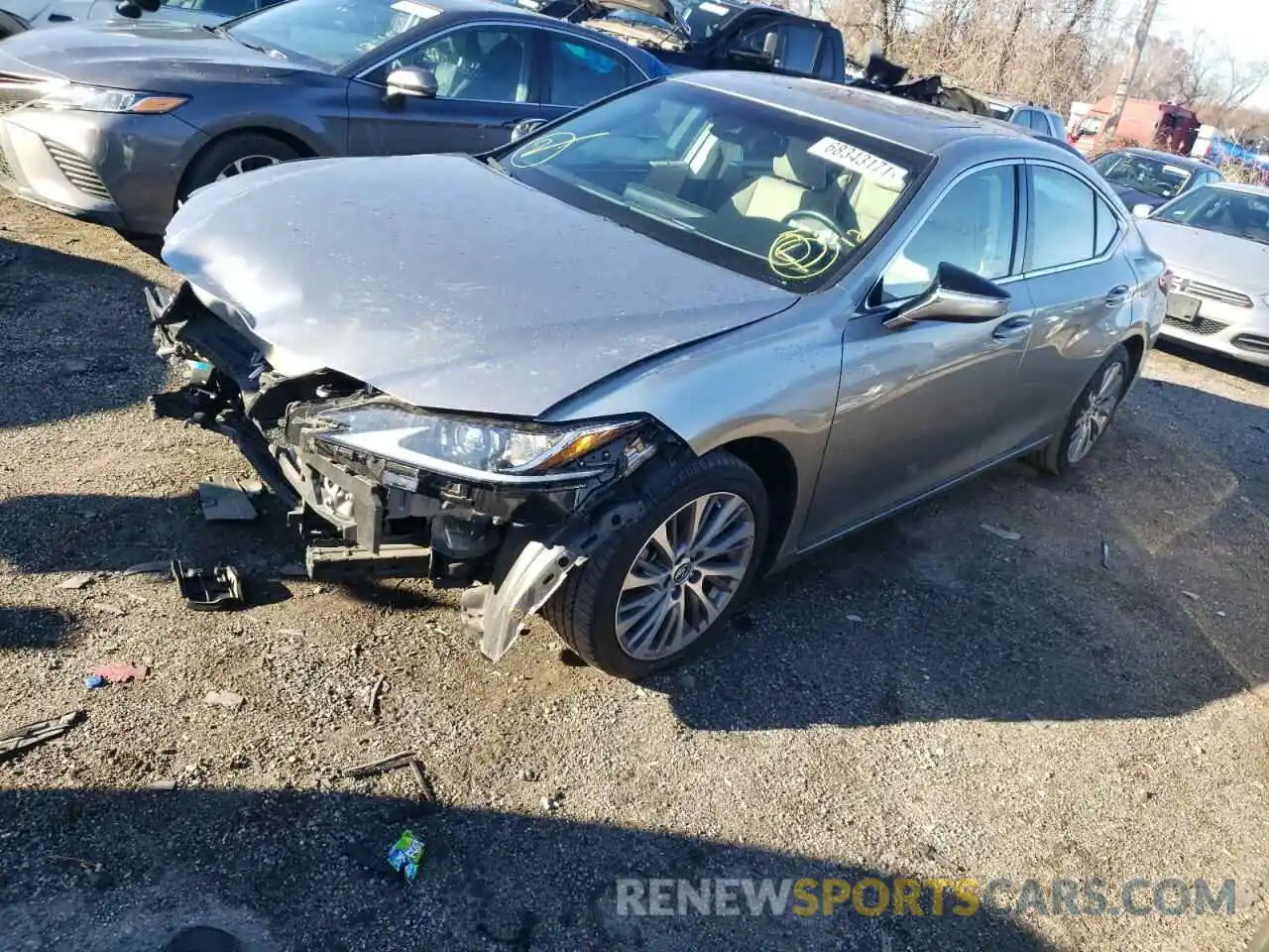 2 Photograph of a damaged car 58ABZ1B13KU036808 LEXUS ES350 2019