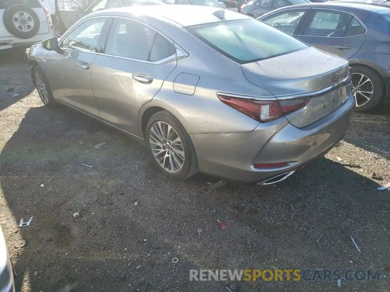 3 Photograph of a damaged car 58ABZ1B13KU036808 LEXUS ES350 2019