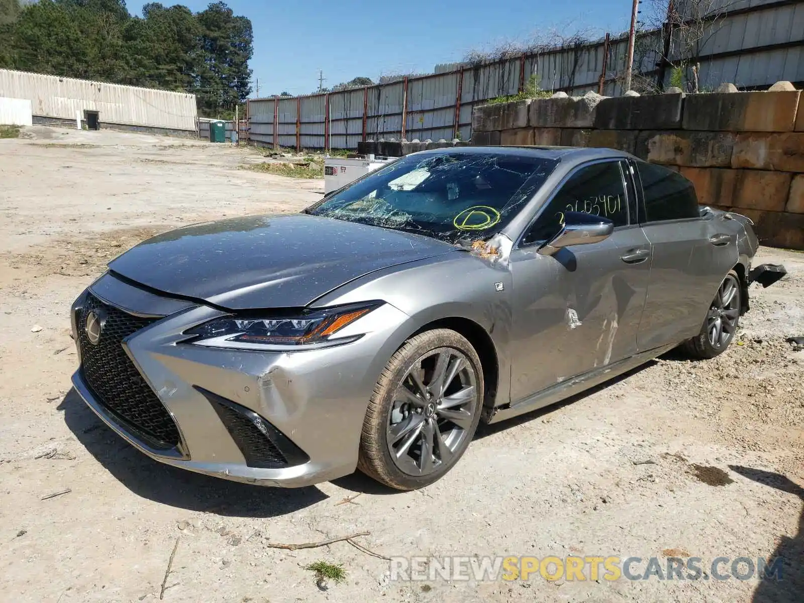 2 Photograph of a damaged car 58ABZ1B13KU043564 LEXUS ES350 2019