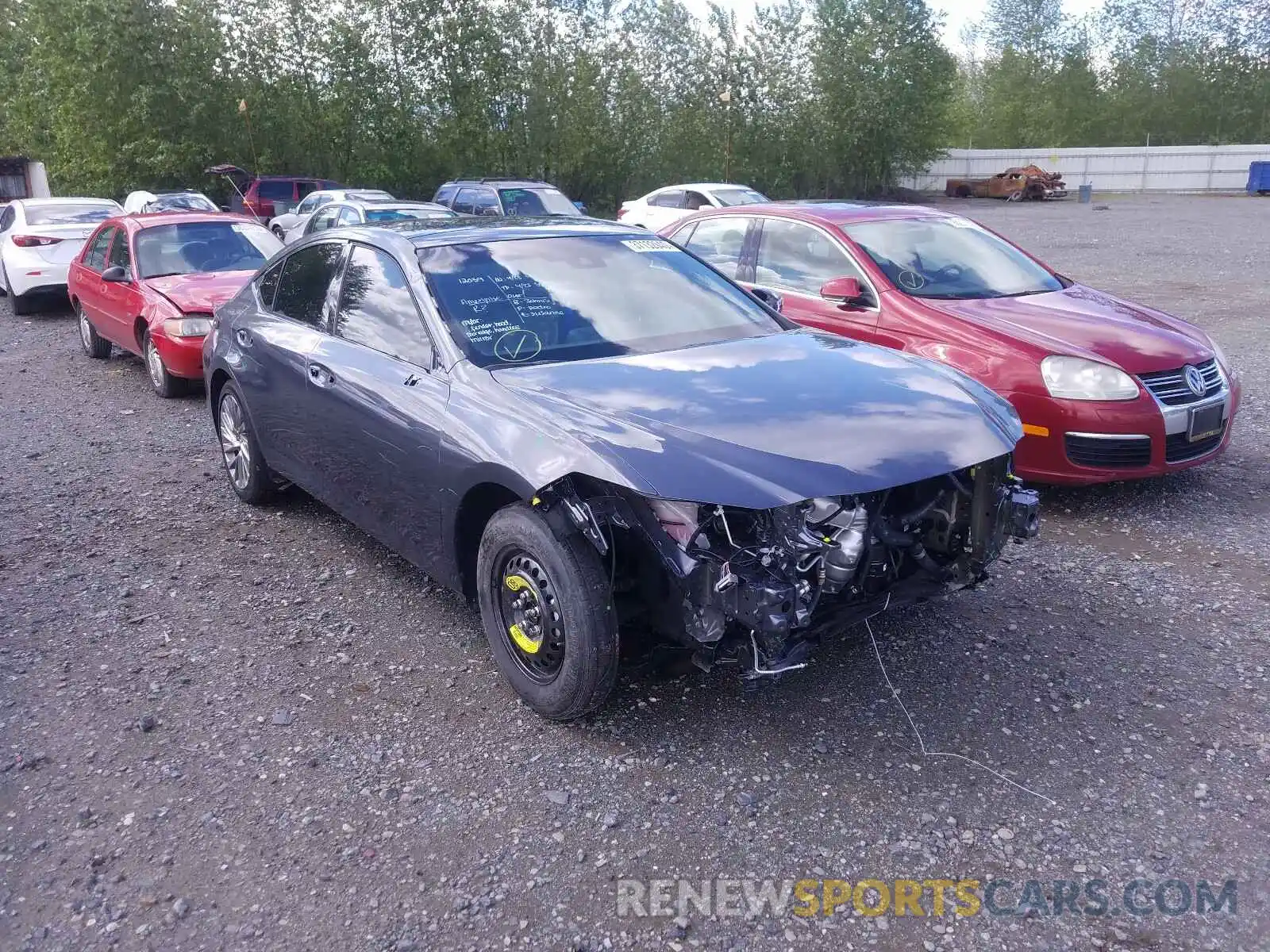 1 Photograph of a damaged car 58ABZ1B13KU045993 LEXUS ES350 2019