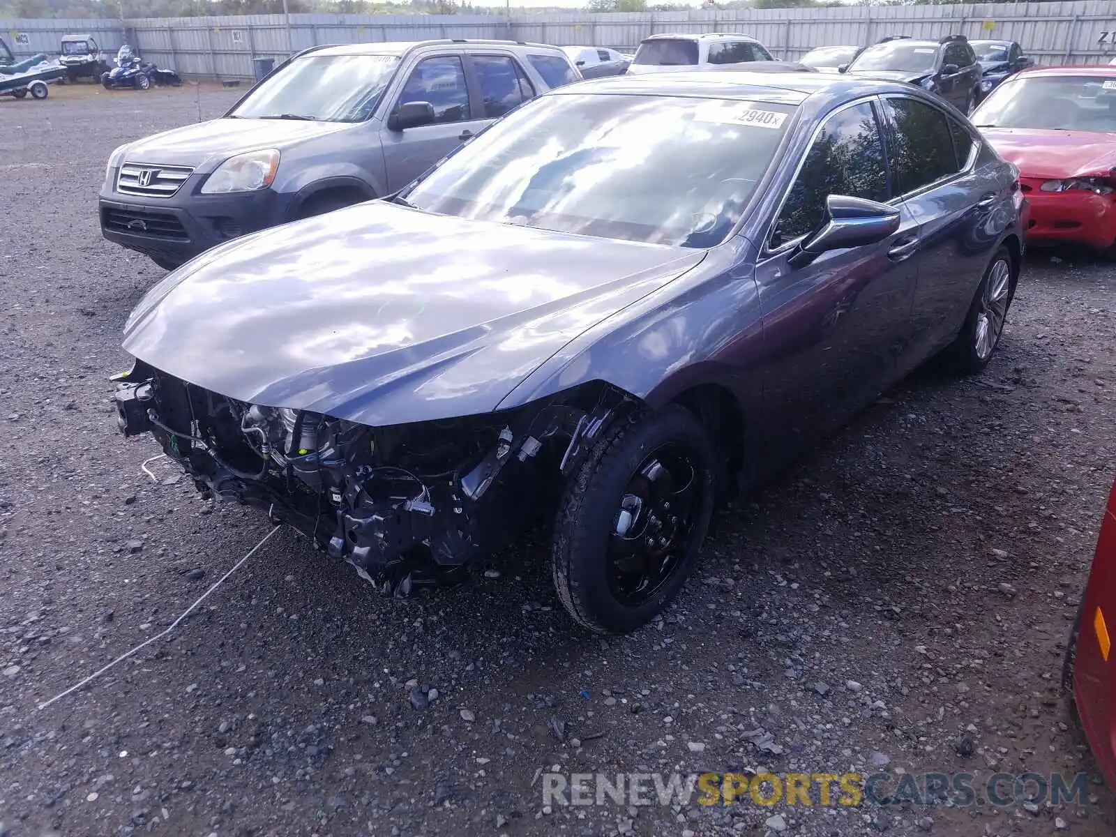 2 Photograph of a damaged car 58ABZ1B13KU045993 LEXUS ES350 2019