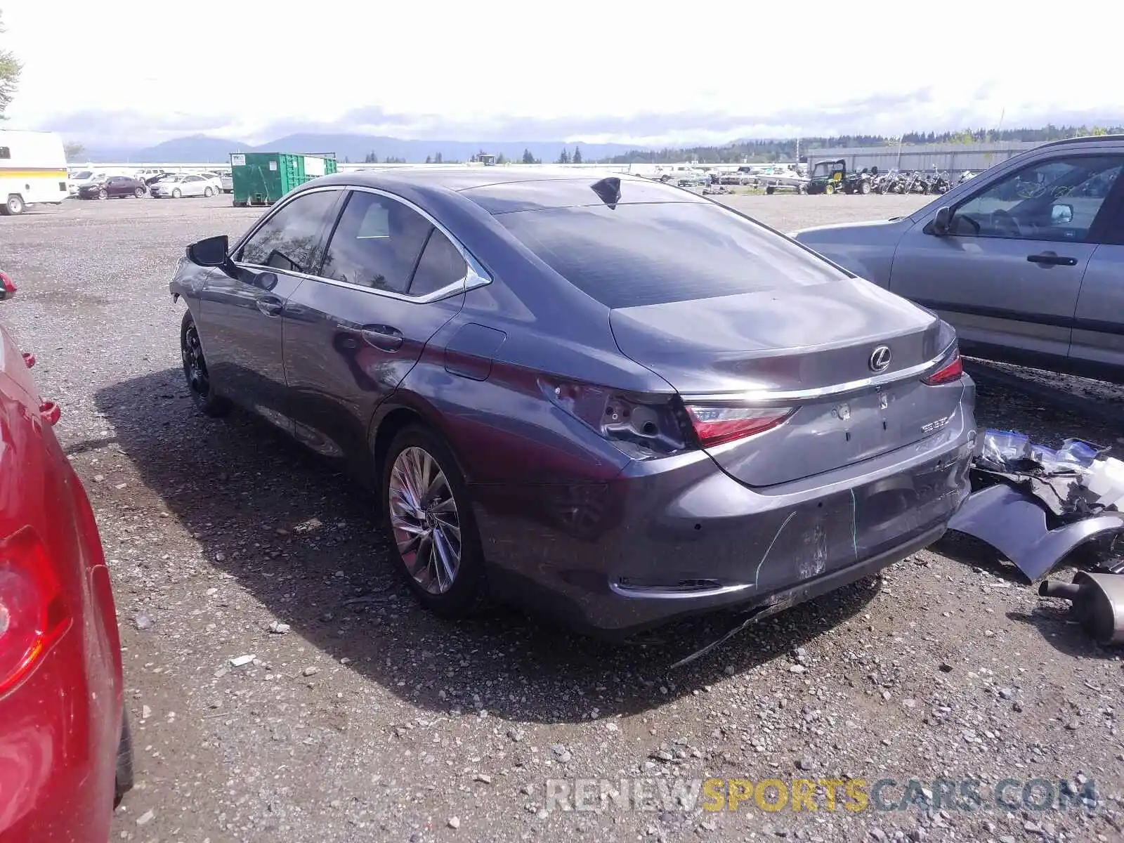 3 Photograph of a damaged car 58ABZ1B13KU045993 LEXUS ES350 2019