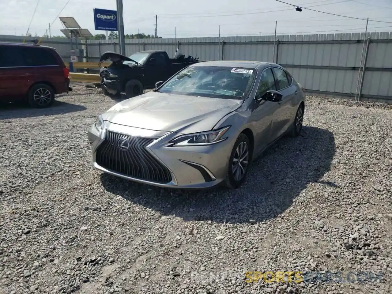 2 Photograph of a damaged car 58ABZ1B13KU048442 LEXUS ES350 2019