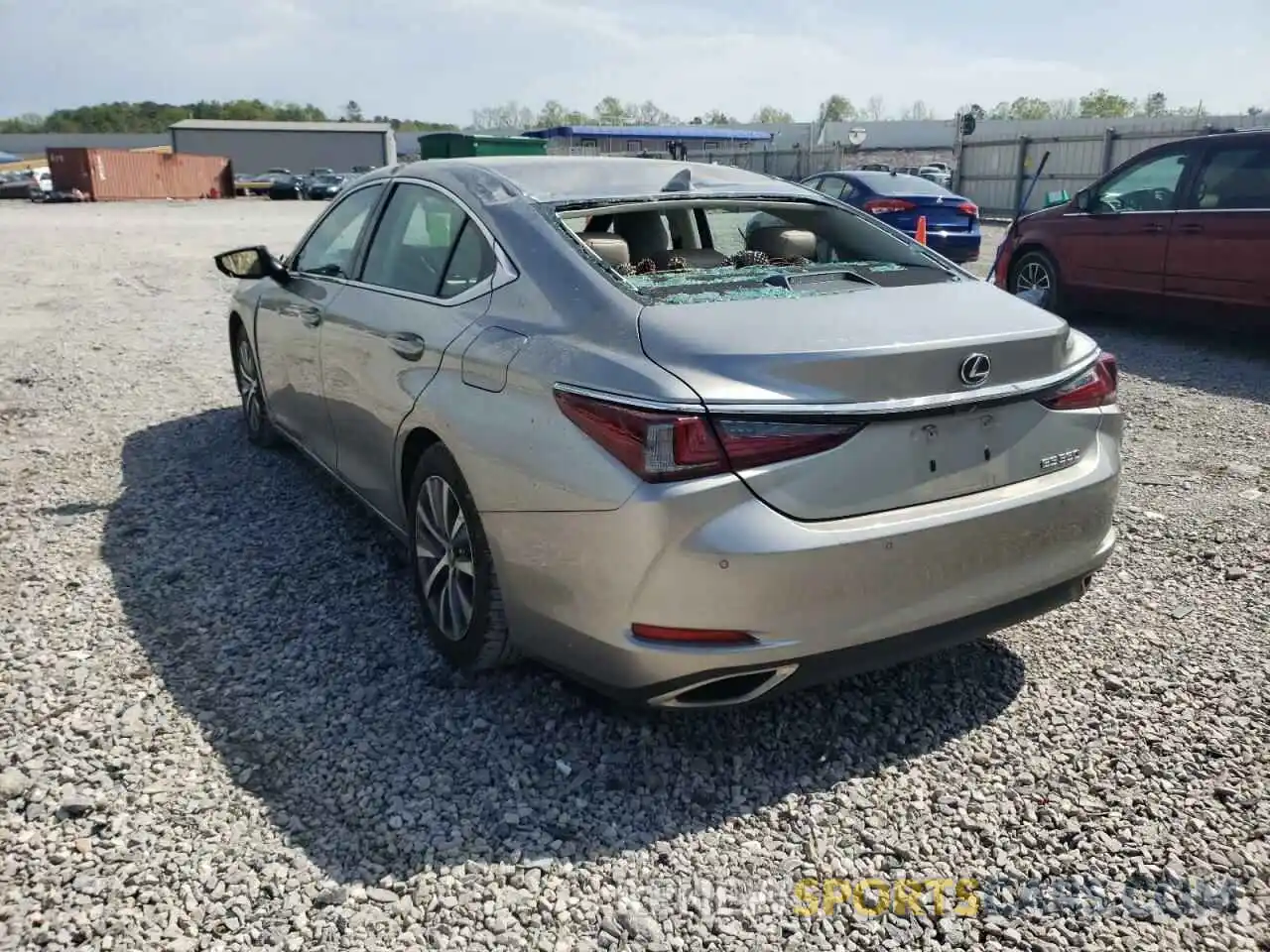 3 Photograph of a damaged car 58ABZ1B13KU048442 LEXUS ES350 2019