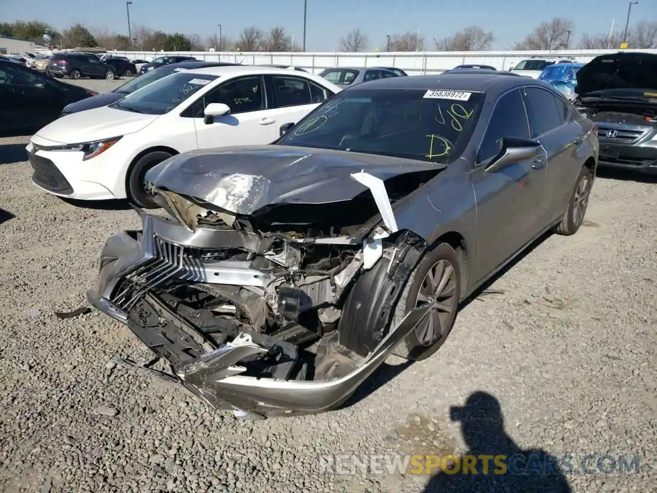 2 Photograph of a damaged car 58ABZ1B13KU049011 LEXUS ES350 2019