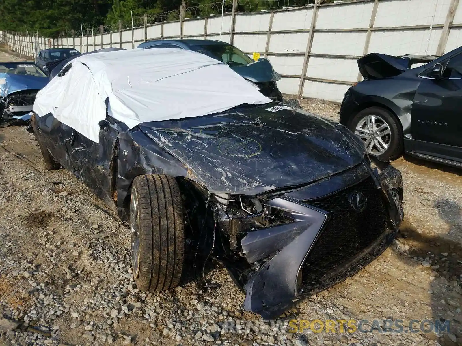 1 Photograph of a damaged car 58ABZ1B14KU005695 LEXUS ES350 2019