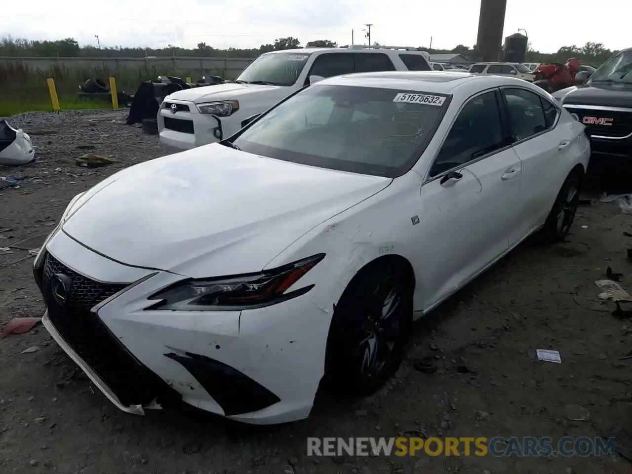 2 Photograph of a damaged car 58ABZ1B14KU006779 LEXUS ES350 2019