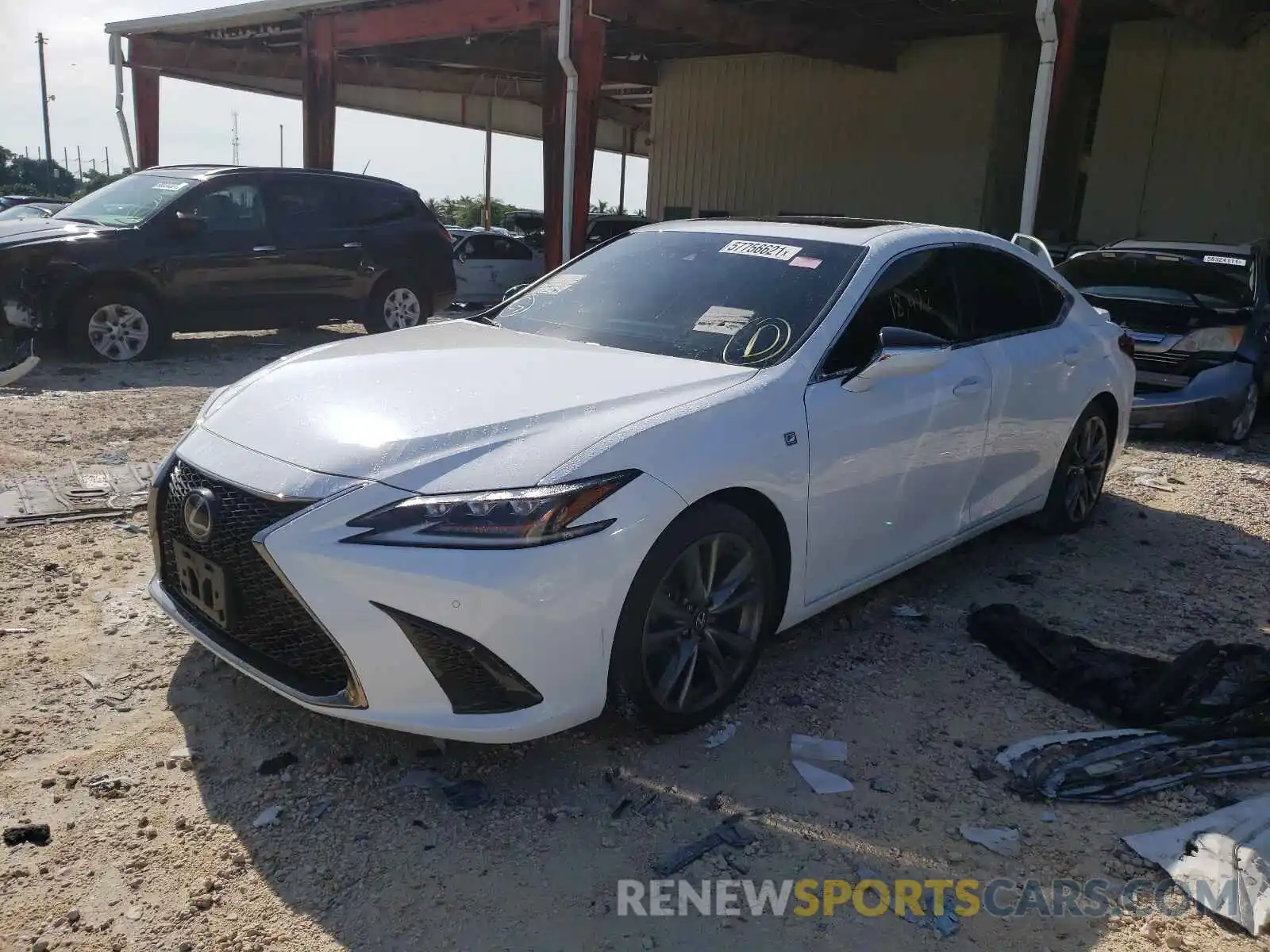 2 Photograph of a damaged car 58ABZ1B14KU007043 LEXUS ES350 2019