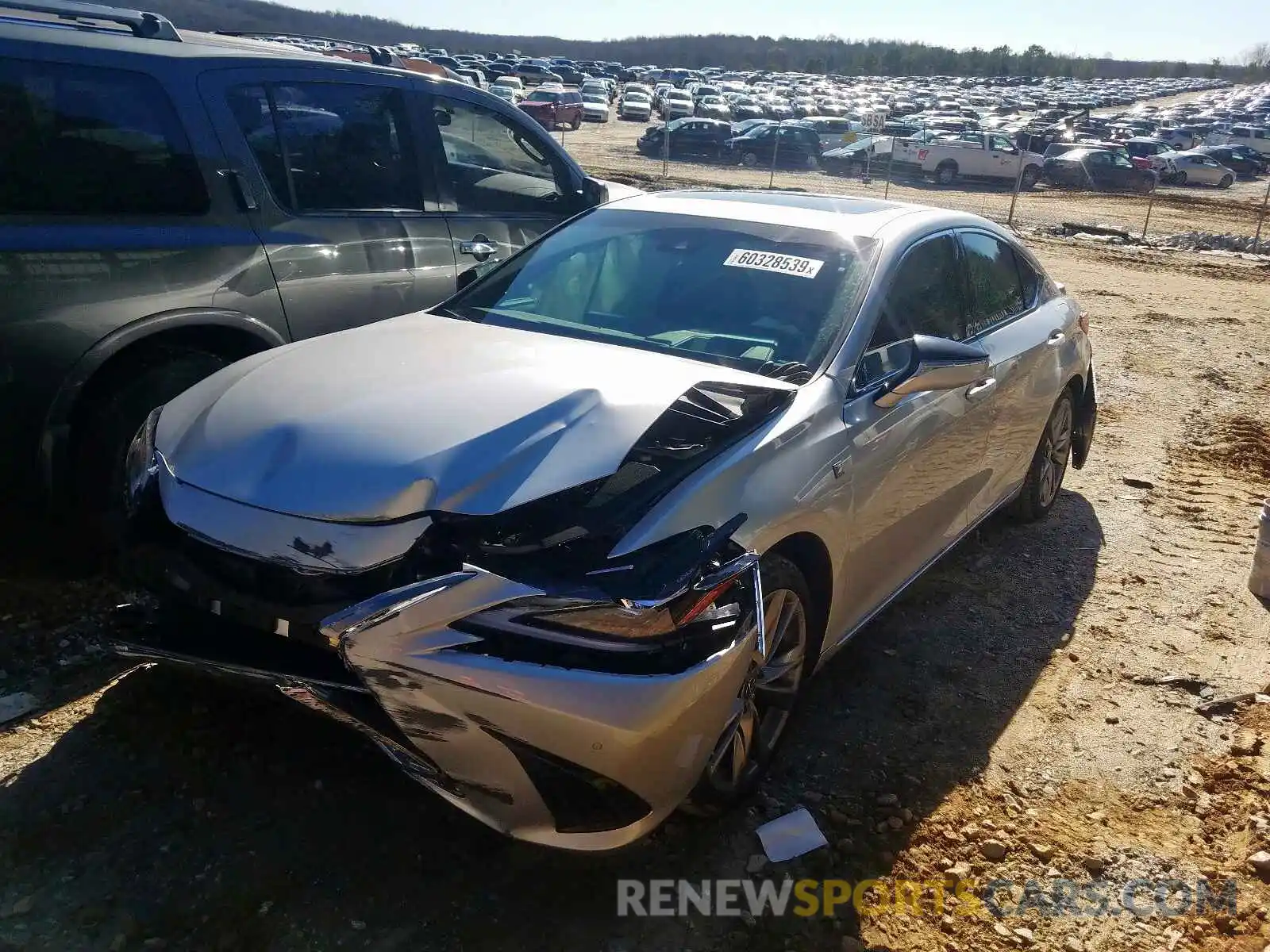 2 Photograph of a damaged car 58ABZ1B14KU009956 LEXUS ES350 2019