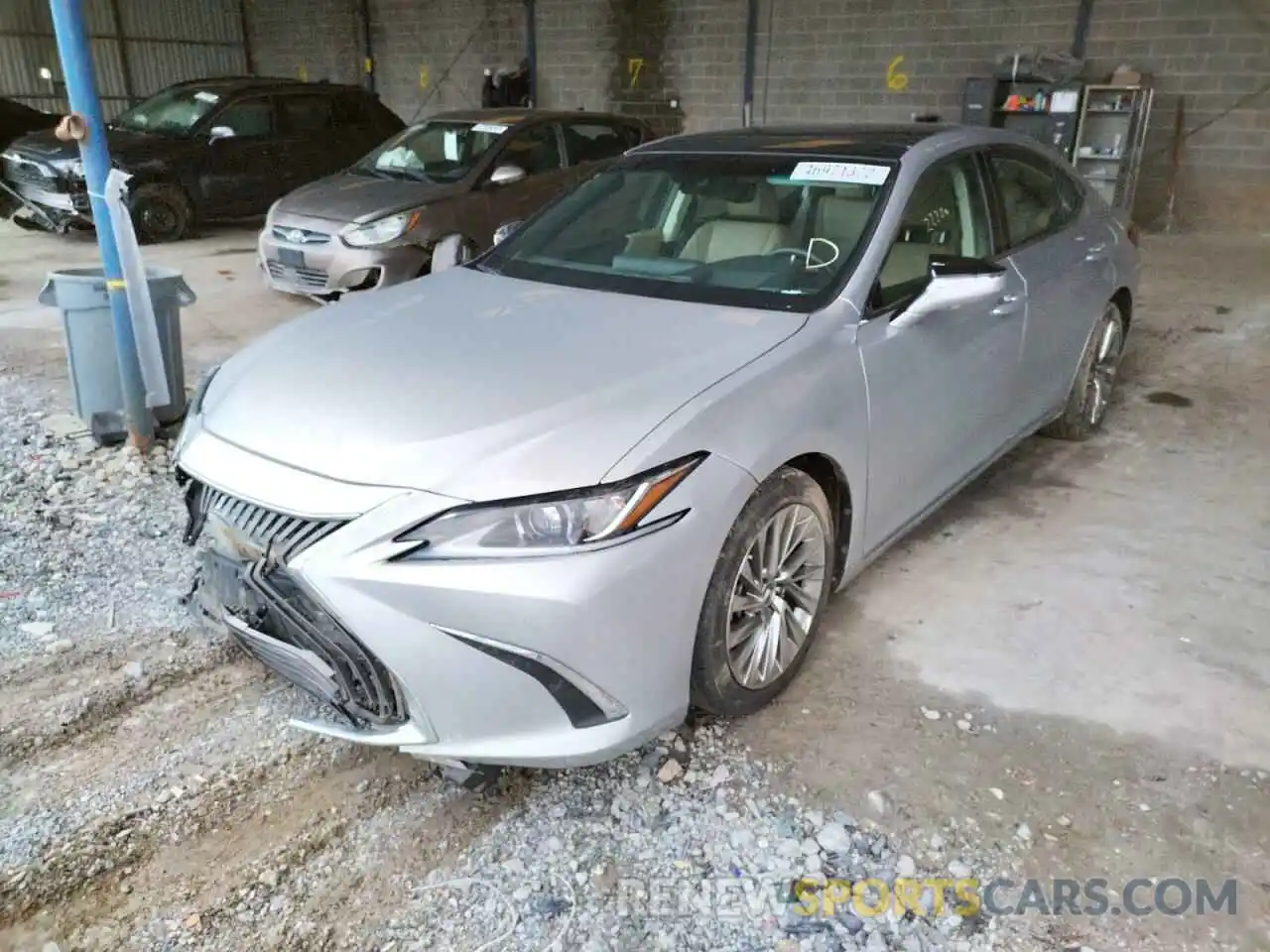 2 Photograph of a damaged car 58ABZ1B14KU011495 LEXUS ES350 2019