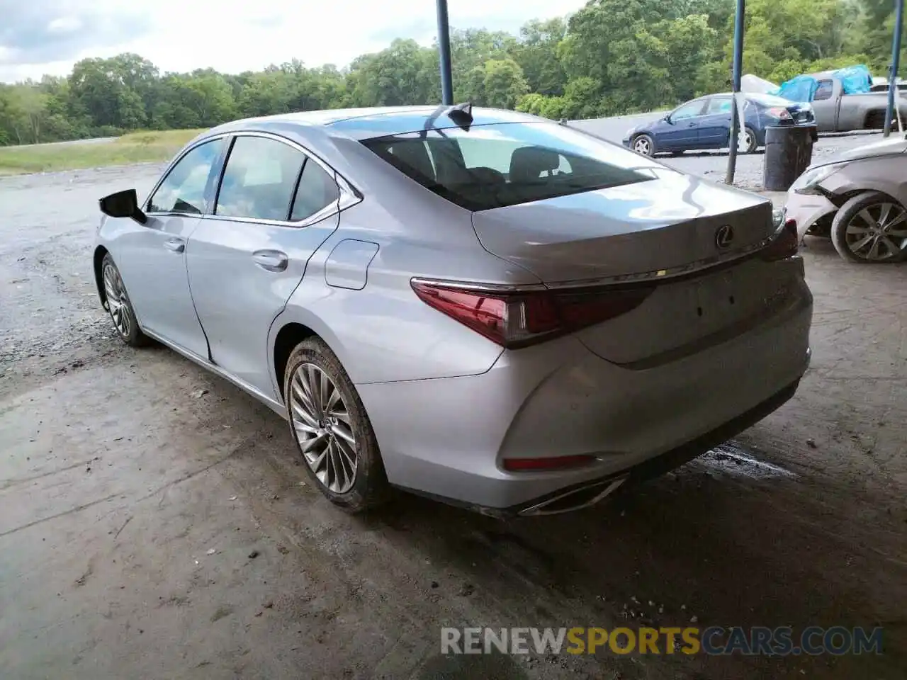 3 Photograph of a damaged car 58ABZ1B14KU011495 LEXUS ES350 2019