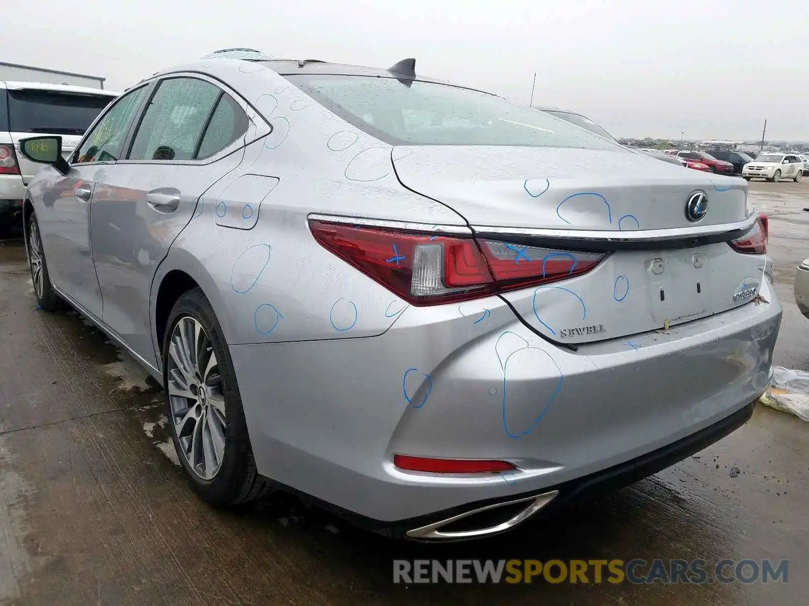 3 Photograph of a damaged car 58ABZ1B14KU016809 LEXUS ES350 2019