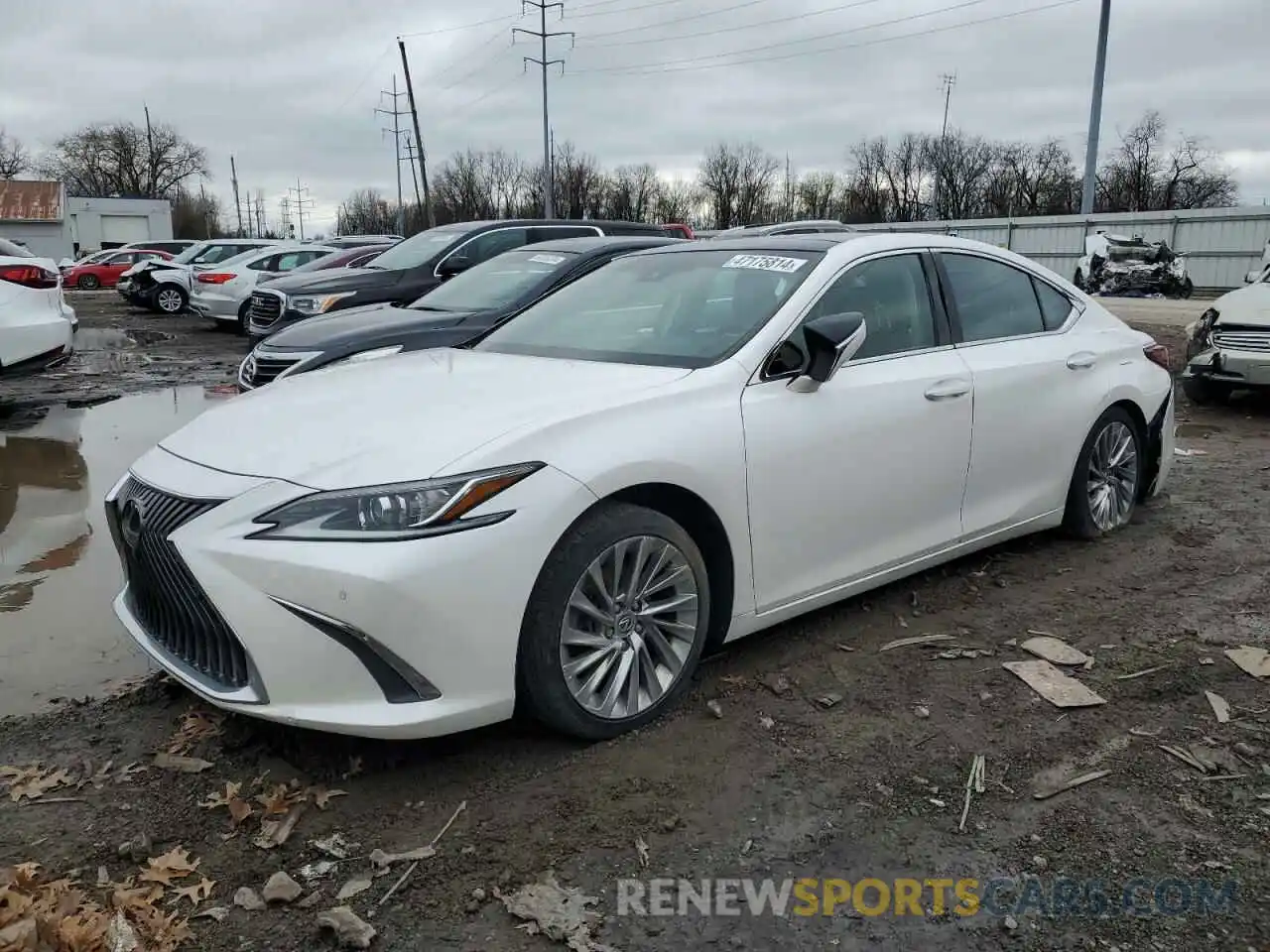 1 Photograph of a damaged car 58ABZ1B14KU018463 LEXUS ES350 2019