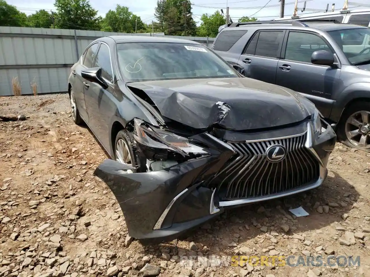 1 Photograph of a damaged car 58ABZ1B14KU022027 LEXUS ES350 2019