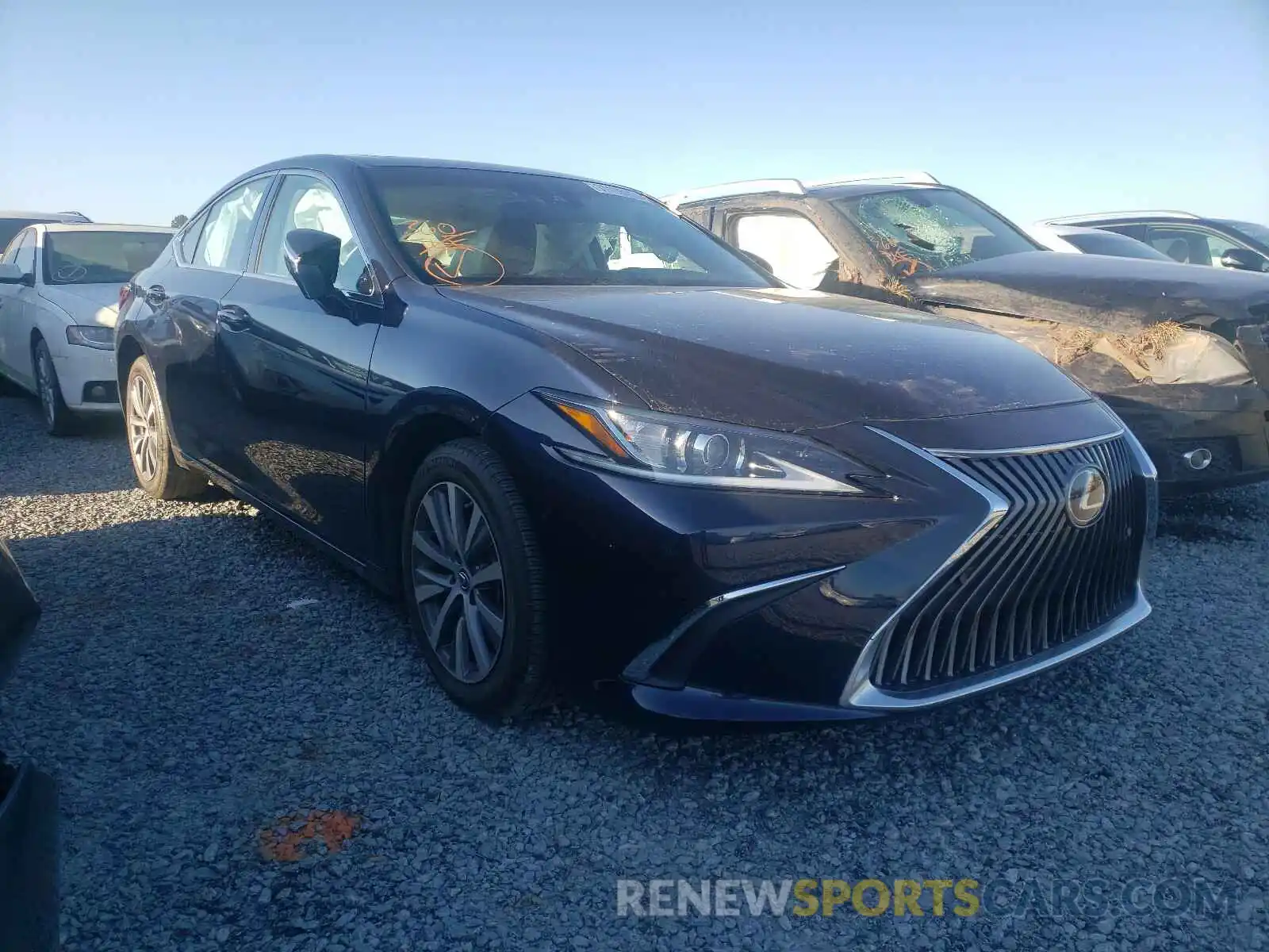 1 Photograph of a damaged car 58ABZ1B14KU027213 LEXUS ES350 2019