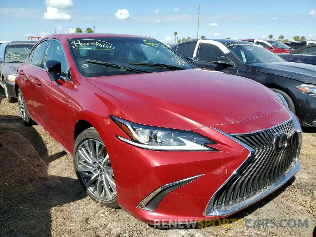 1 Photograph of a damaged car 58ABZ1B14KU028474 LEXUS ES350 2019