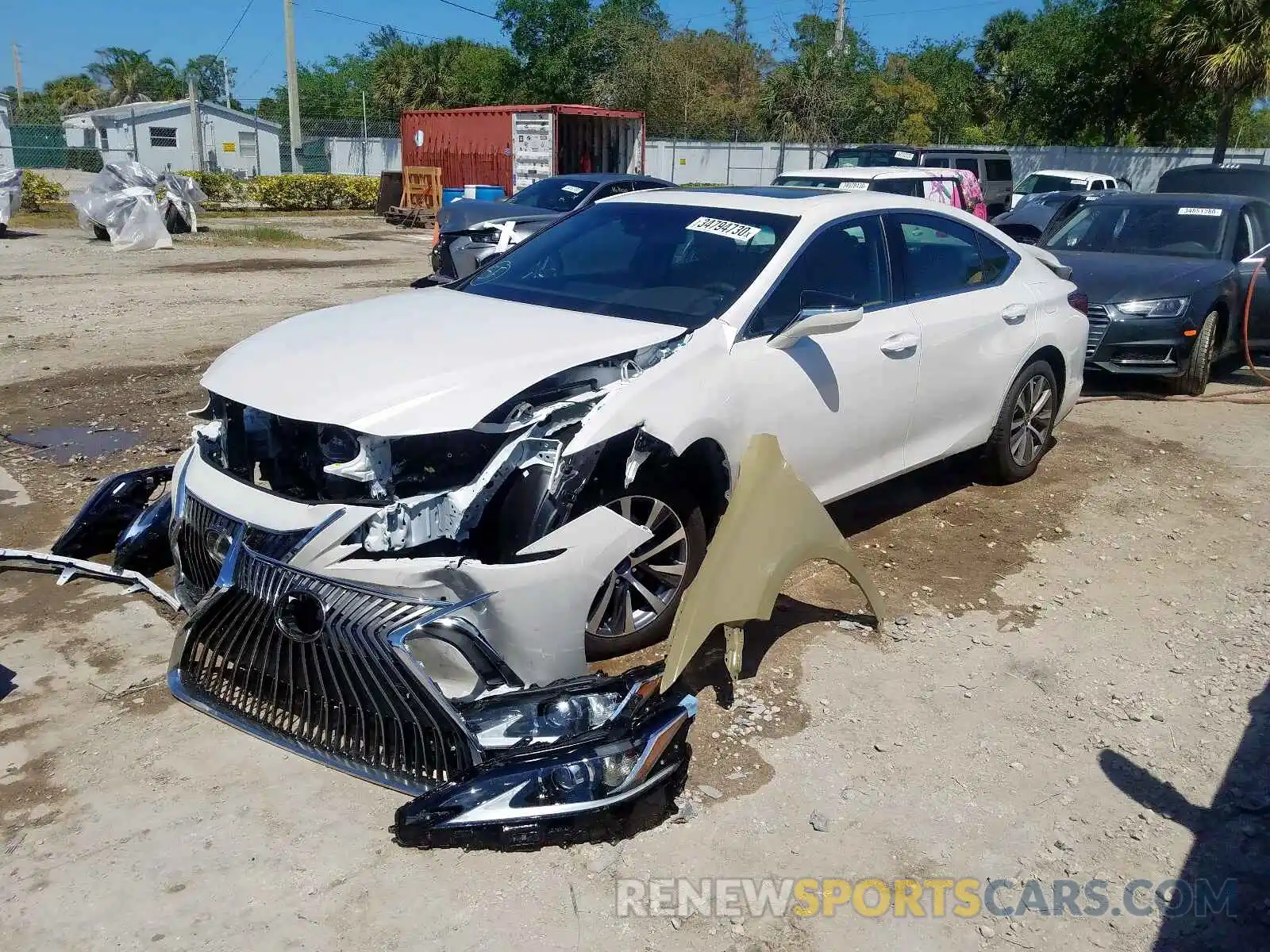 2 Photograph of a damaged car 58ABZ1B14KU030161 LEXUS ES350 2019