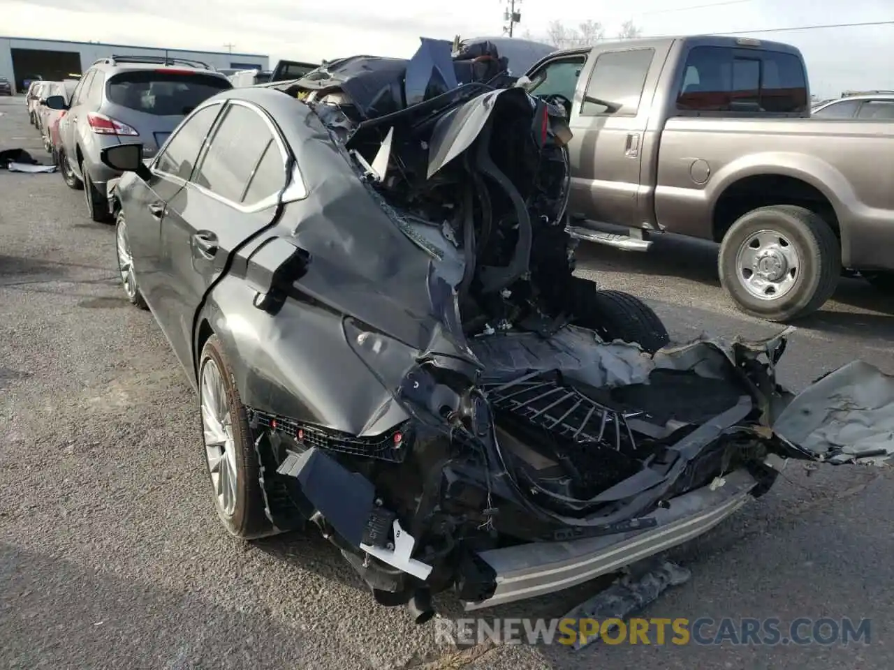 3 Photograph of a damaged car 58ABZ1B14KU030855 LEXUS ES350 2019