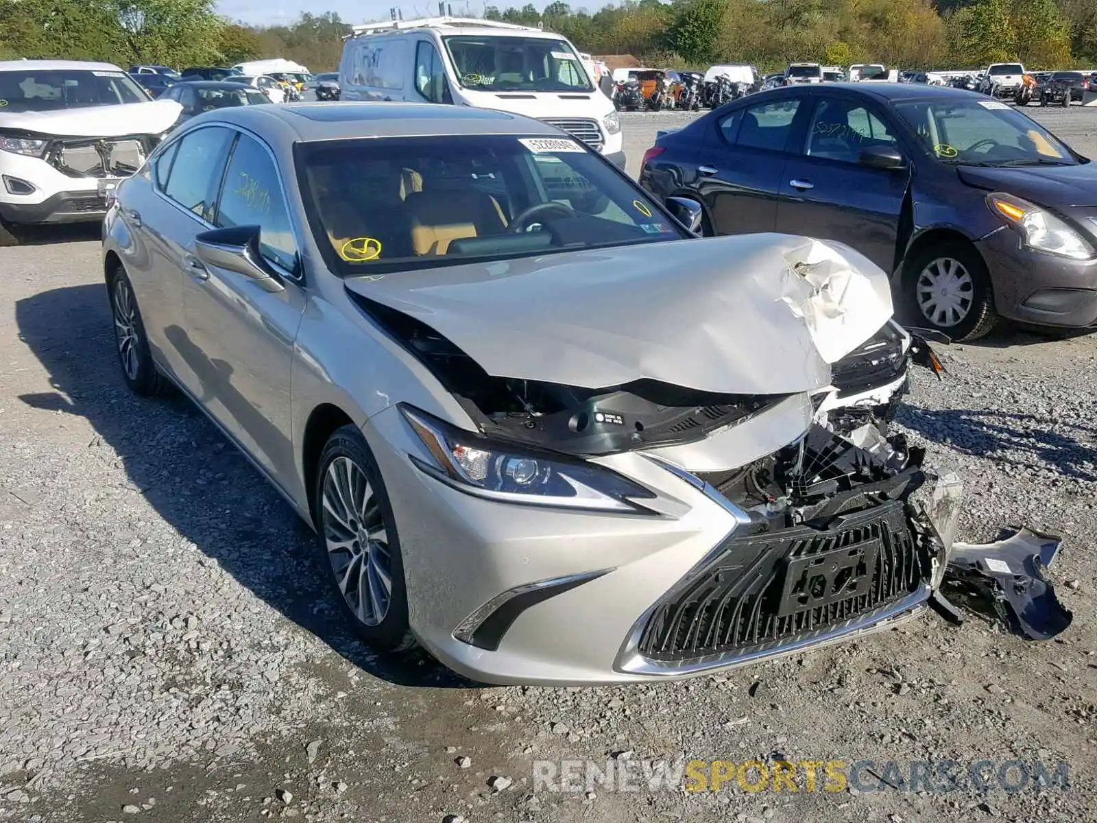 1 Photograph of a damaged car 58ABZ1B14KU042133 LEXUS ES350 2019