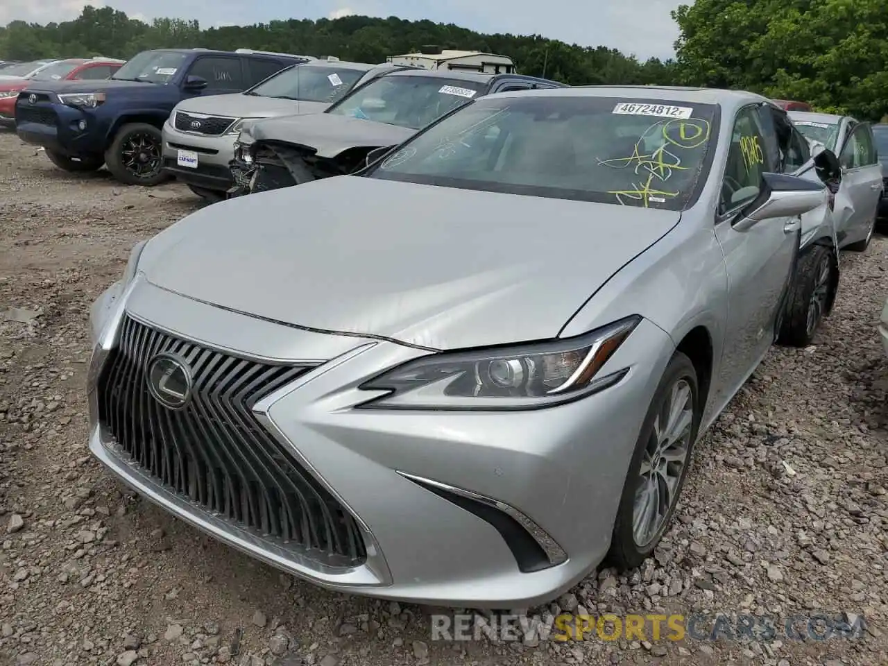 2 Photograph of a damaged car 58ABZ1B14KU044156 LEXUS ES350 2019