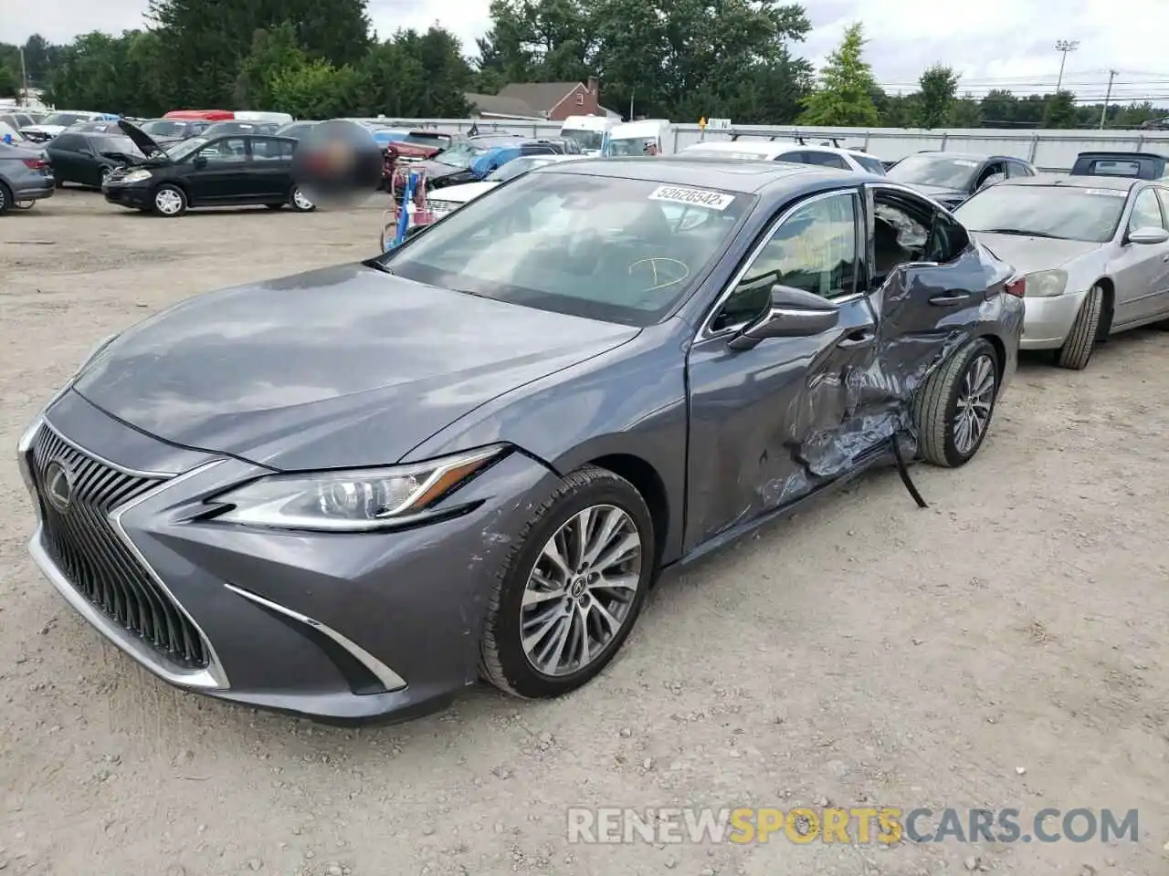 2 Photograph of a damaged car 58ABZ1B14KU047218 LEXUS ES350 2019