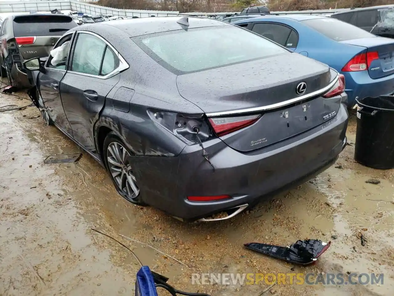 3 Photograph of a damaged car 58ABZ1B14KU048384 LEXUS ES350 2019