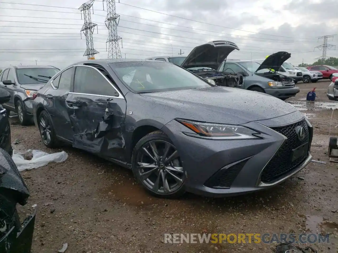 1 Photograph of a damaged car 58ABZ1B14KU050569 LEXUS ES350 2019