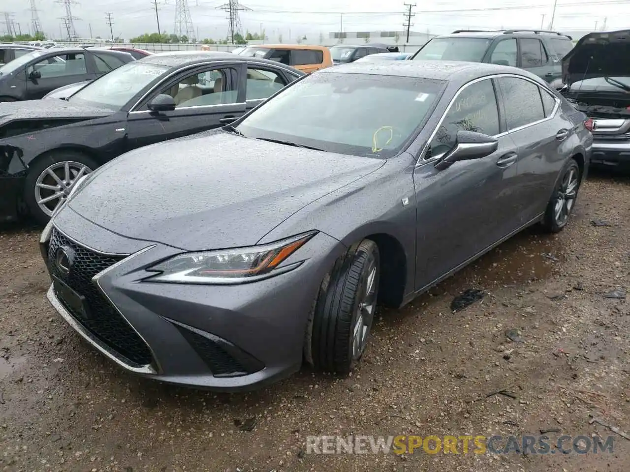 2 Photograph of a damaged car 58ABZ1B14KU050569 LEXUS ES350 2019