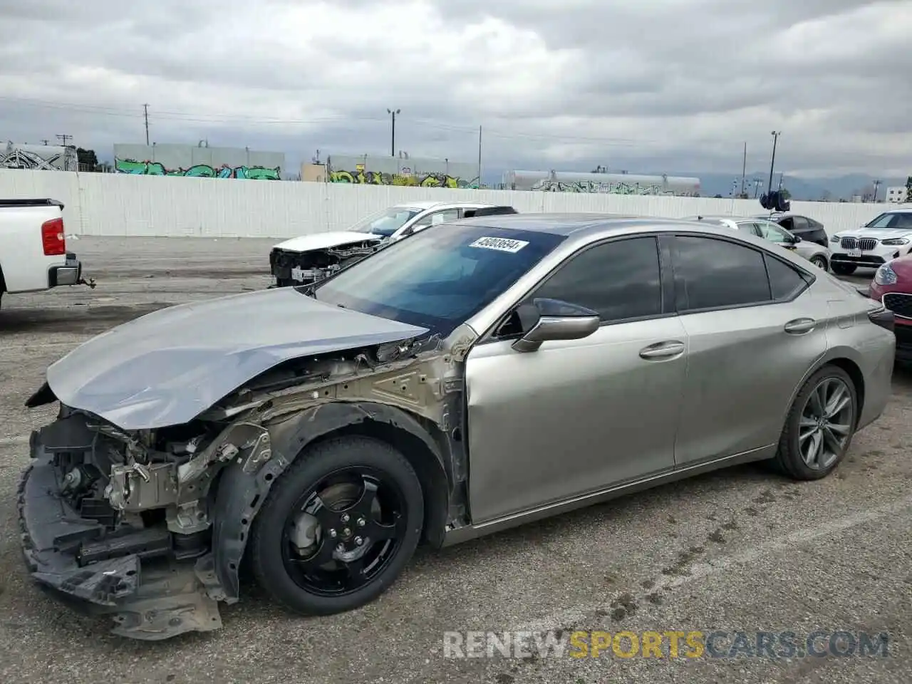 1 Photograph of a damaged car 58ABZ1B15KU005771 LEXUS ES350 2019