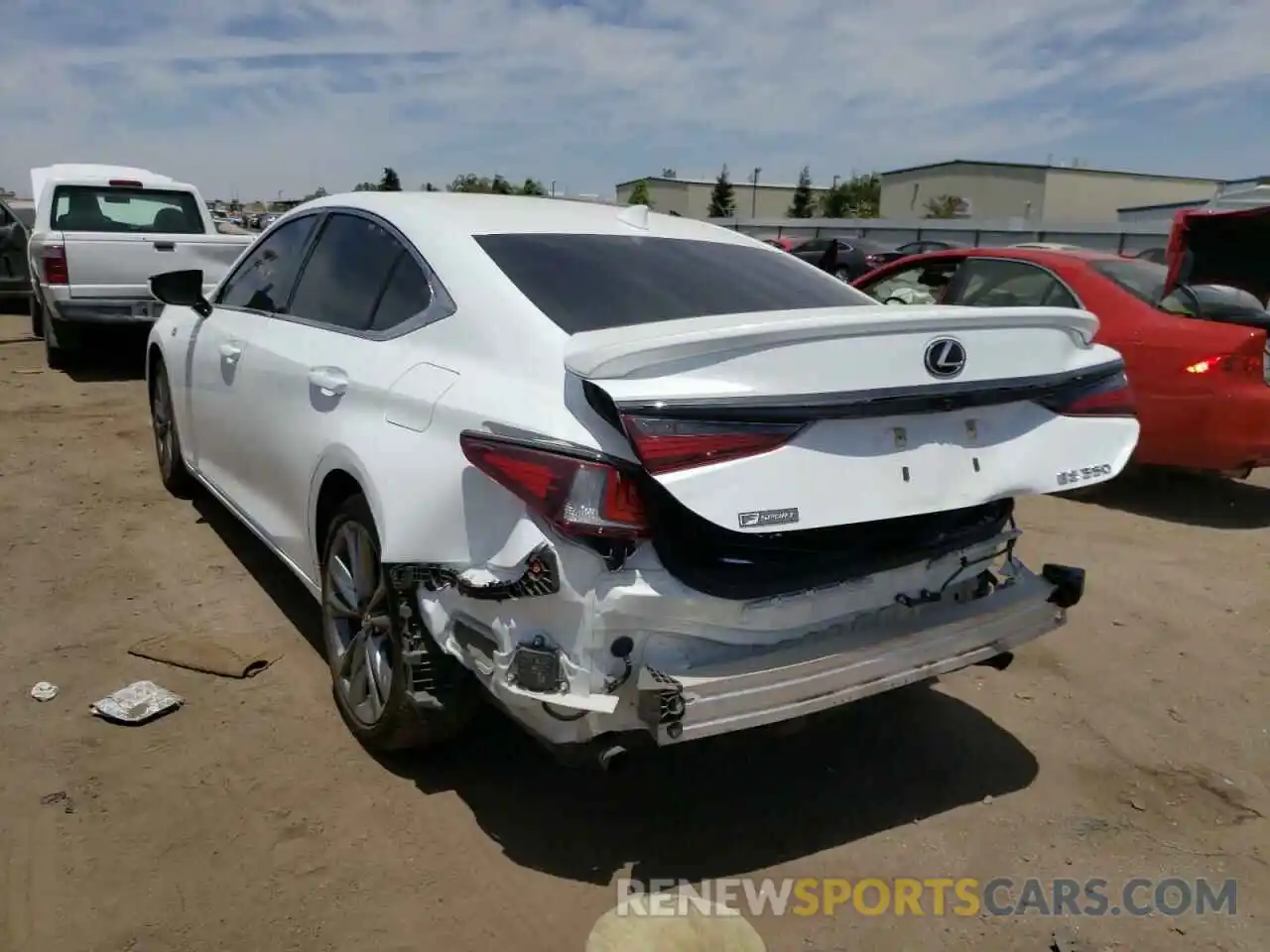 3 Photograph of a damaged car 58ABZ1B15KU010548 LEXUS ES350 2019